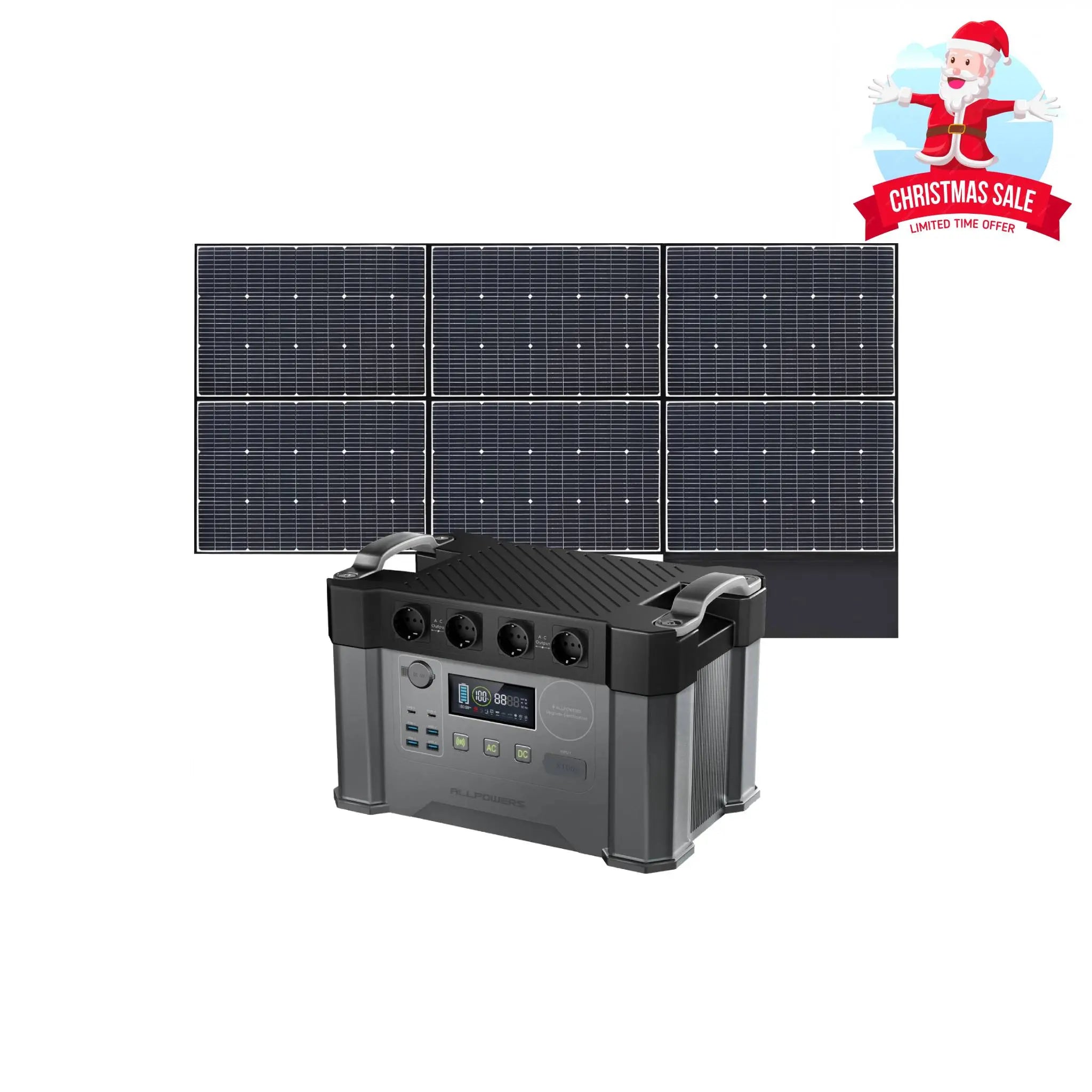 ALLPOWERS 2400W Générateur Solaire S2000 Pro avec PV600W ALLPOWERS