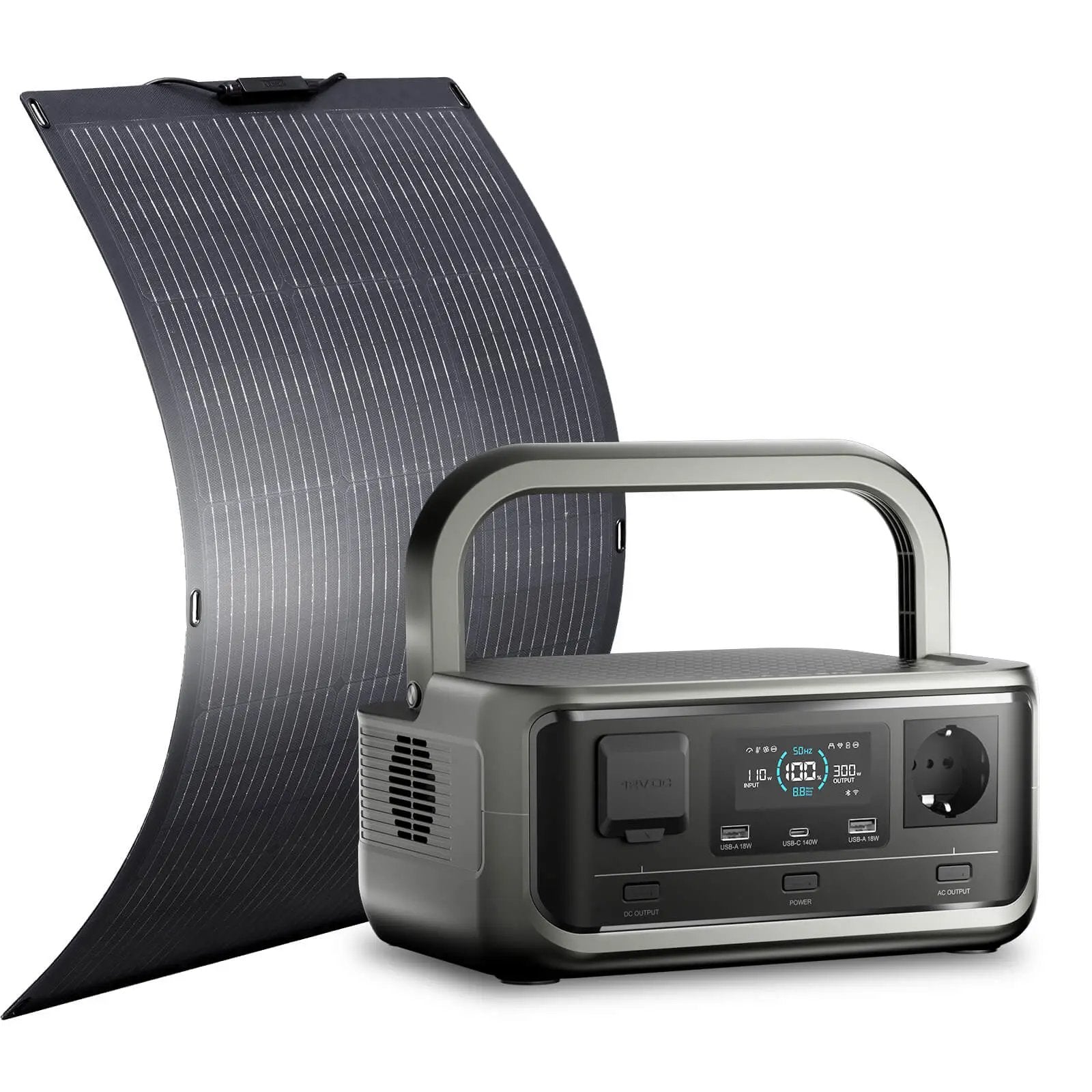 ALLPOWERS 300W Générateur Solaire VOLIX P300 avec SF100 PV100W France ALLPOWERS