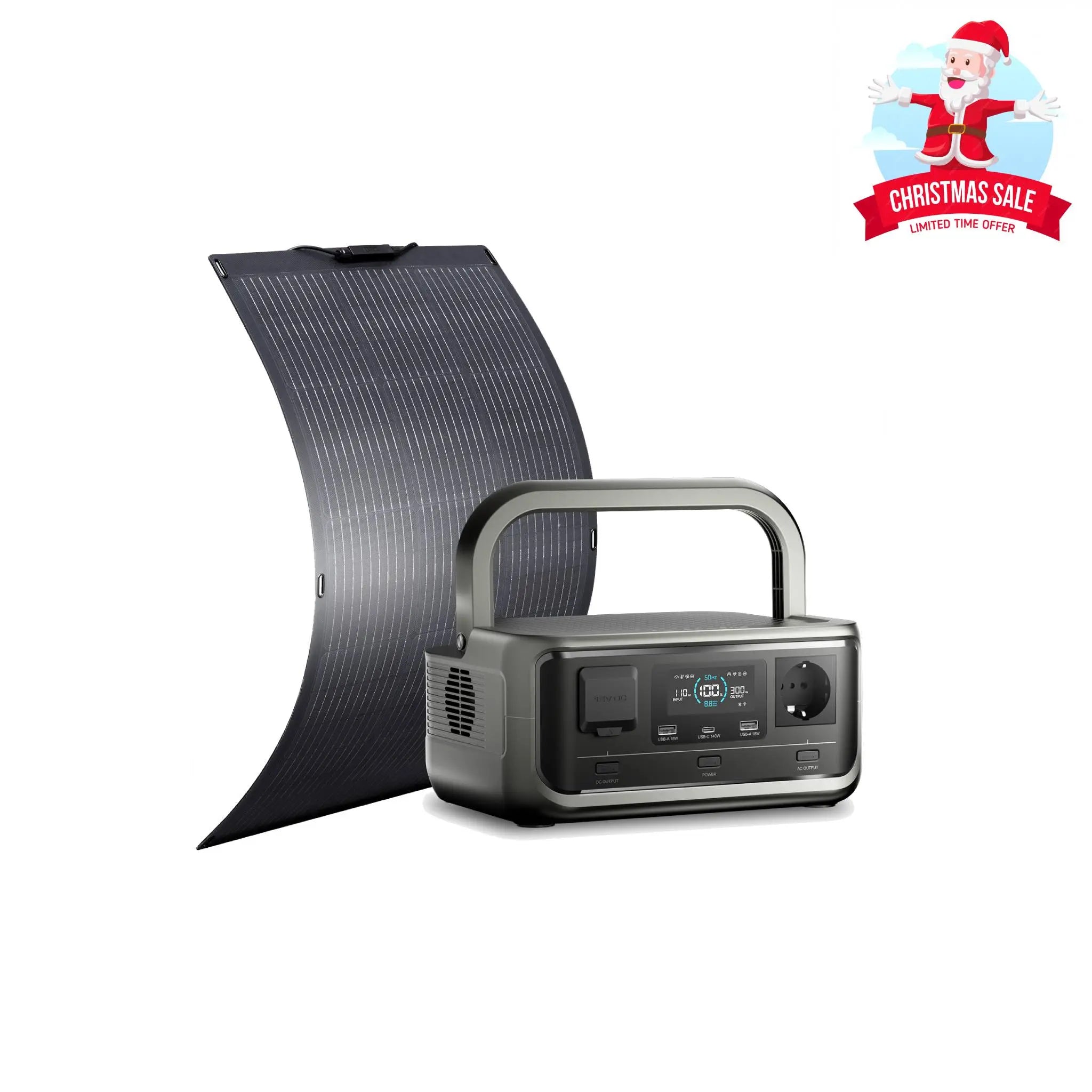 ALLPOWERS 300W Générateur Solaire VOLIX P300 avec SF100 PV100W France ALLPOWERS