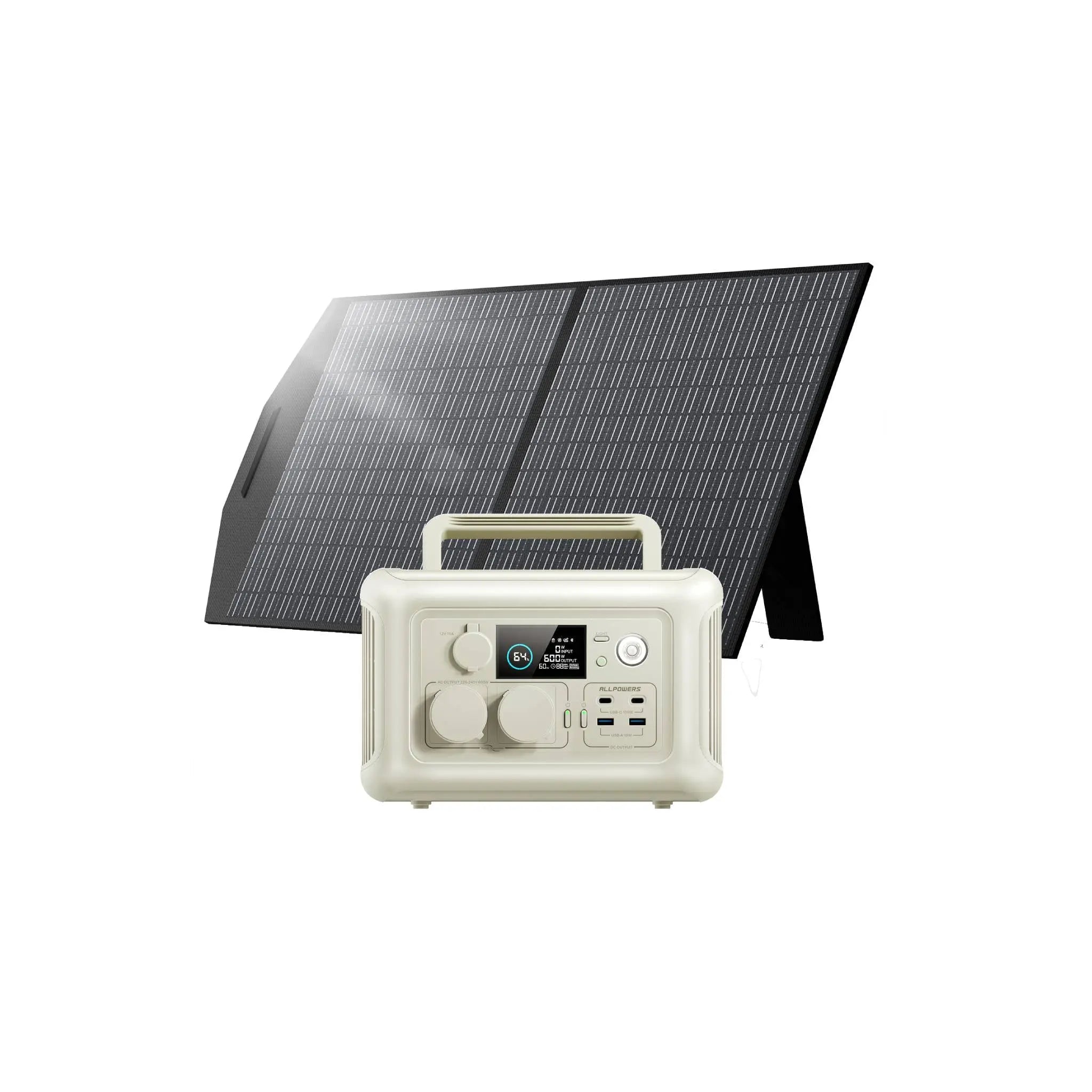 ALLPOWERS 600W Générateur Solaire R600 avec PV100W ALLPOWERS