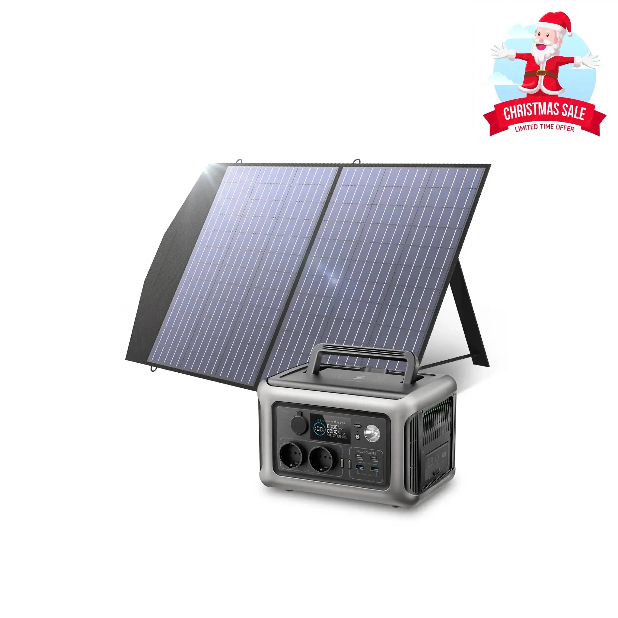 ALLPOWERS 600W Générateur Solaire R600 avec PV100W ALLPOWERS
