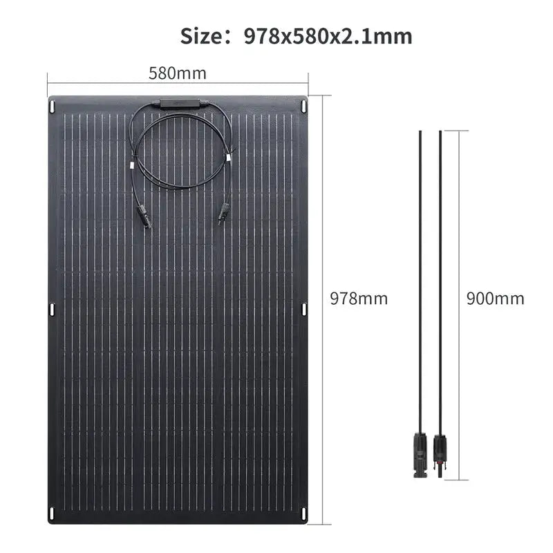 ALLPOWERS 4PCS SF100 Panneau Solaire Flexible 100W
