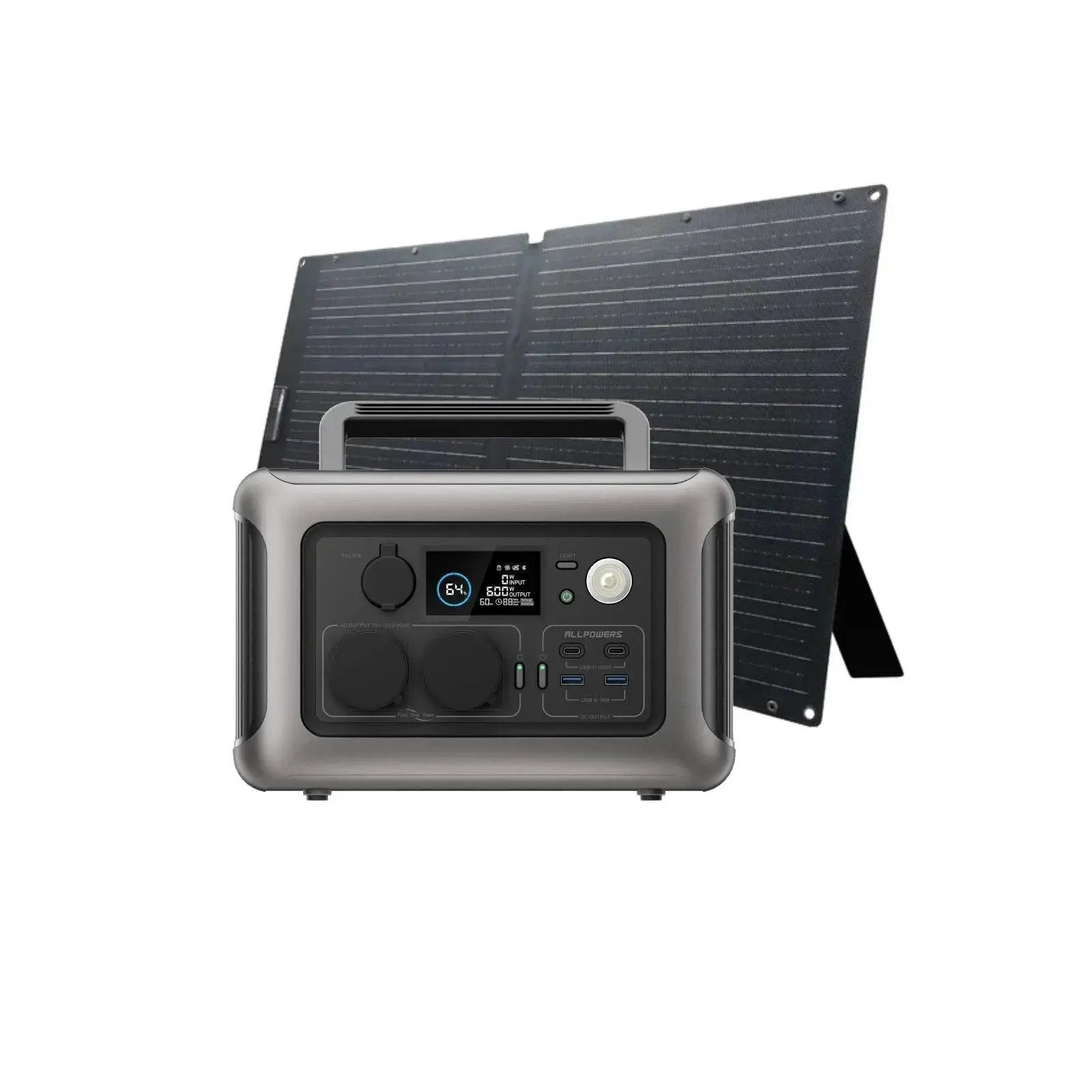 ALLPOWERS 600W Générateur Solaire R600 avec SOLAX SE100 PV100W ALLPOWERS