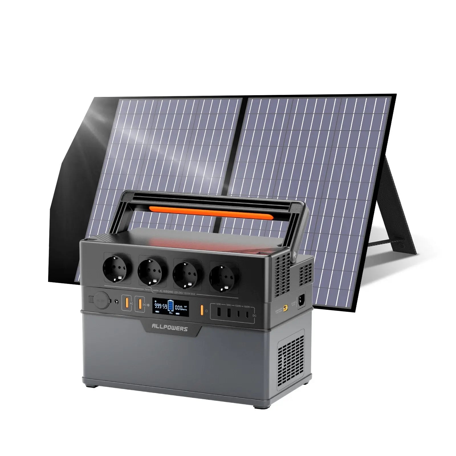 ALLPOWERS Générateur Solaire 1500W (S1500 PLUS + SP027 Panneau Solaire) ALLPOWERS