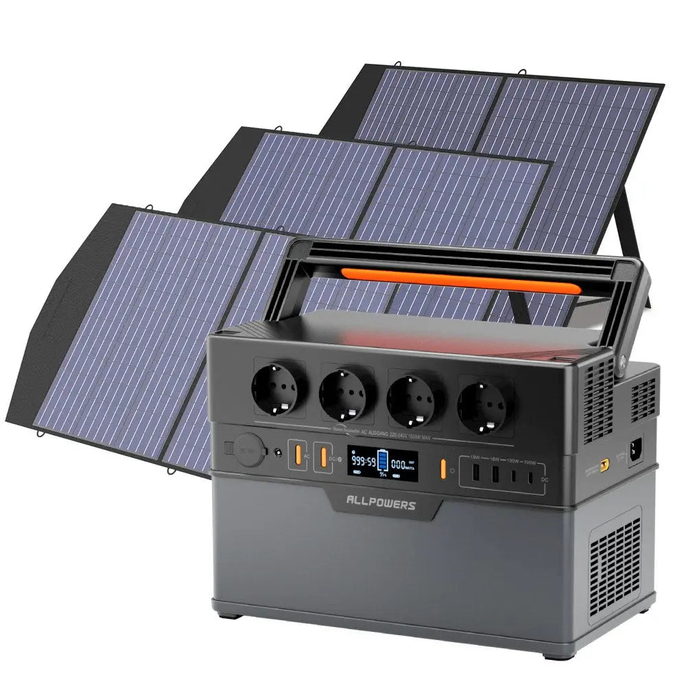 ALLPOWERS Générateur Solaire 1500W (S1500 PLUS + SP027 Panneau Solaire) ALLPOWERS