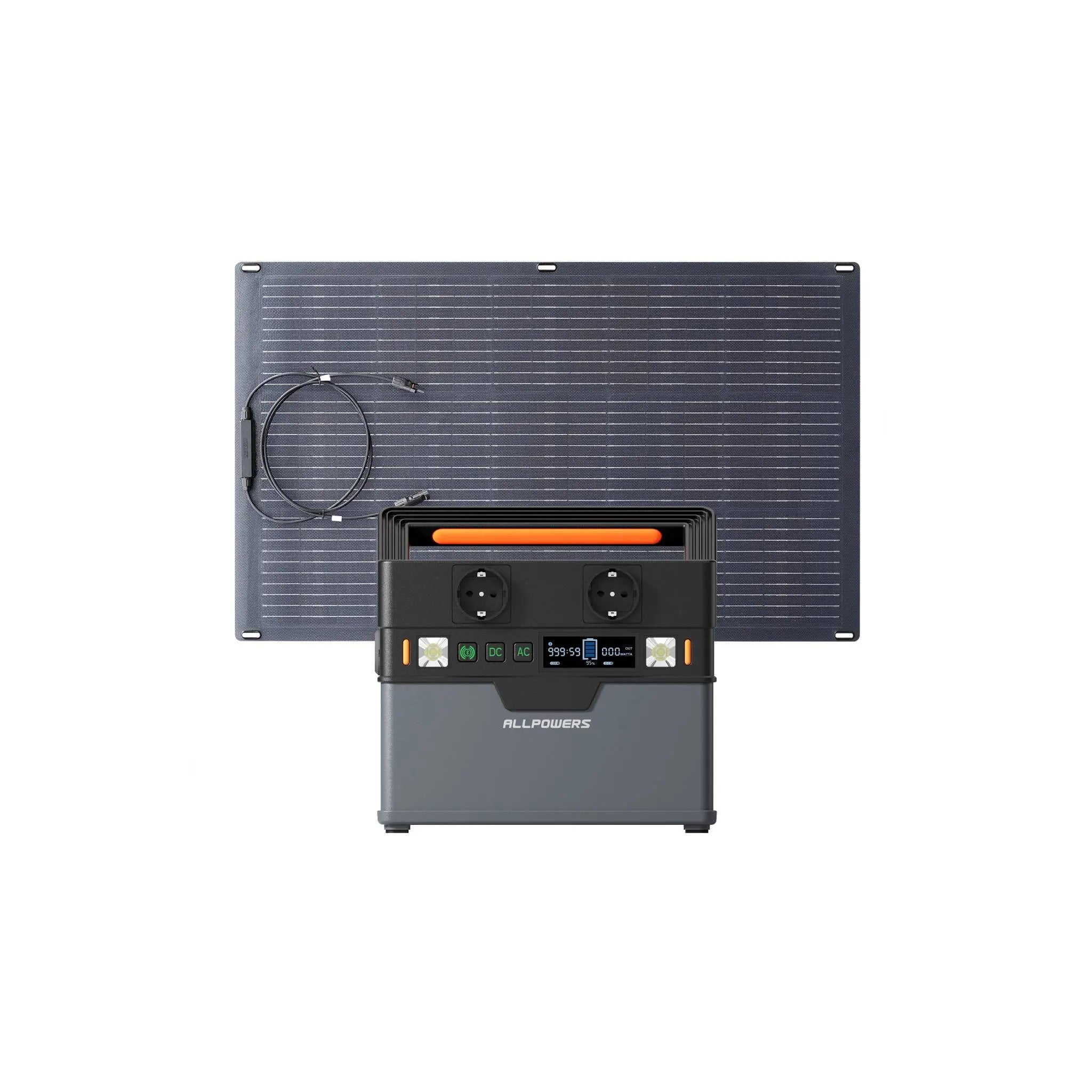 ALLPOWERS Générateur Solaire 300W (S300 PLUS+ SF100 100W Panneau Solaire Flexible) ALLPOWERS