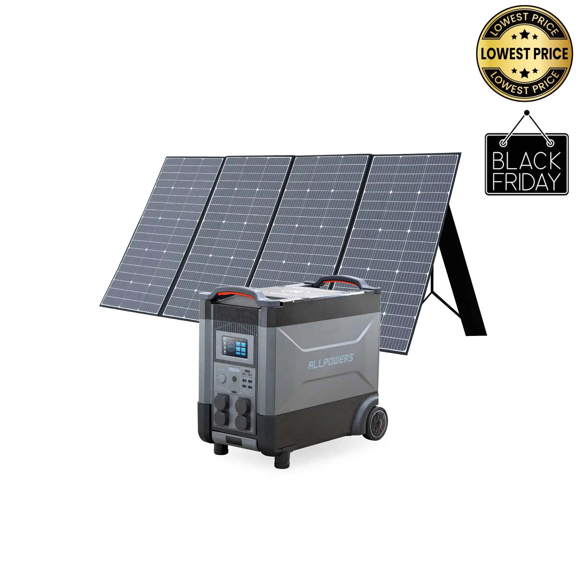 ALLPOWERS Générateur Solaire 4000W (R4000 + SP037 400W Panneau Solaire) ALLPOWERS