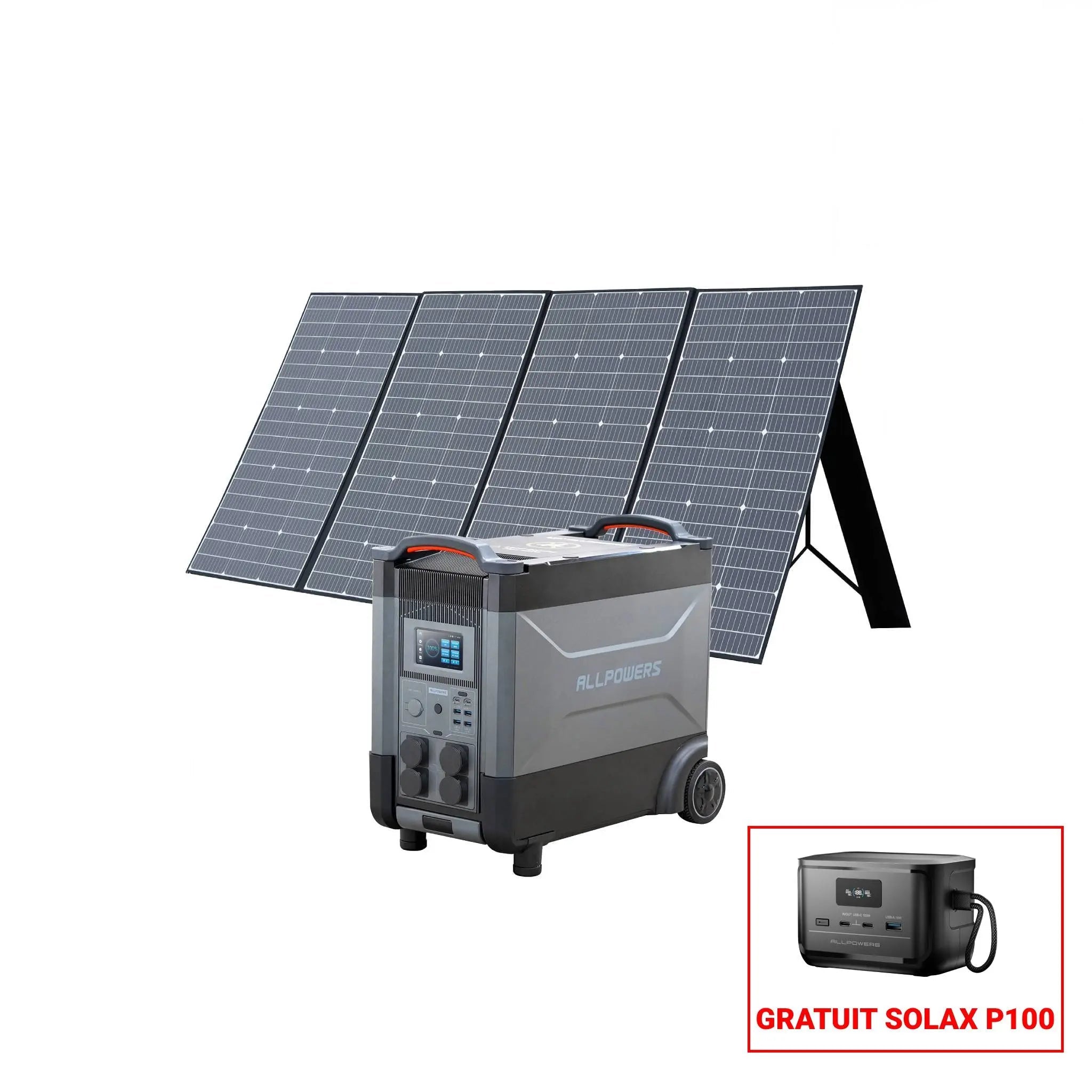 ALLPOWERS Générateur Solaire 4000W (R4000 + SP037 400W Panneau Solaire) ALLPOWERS