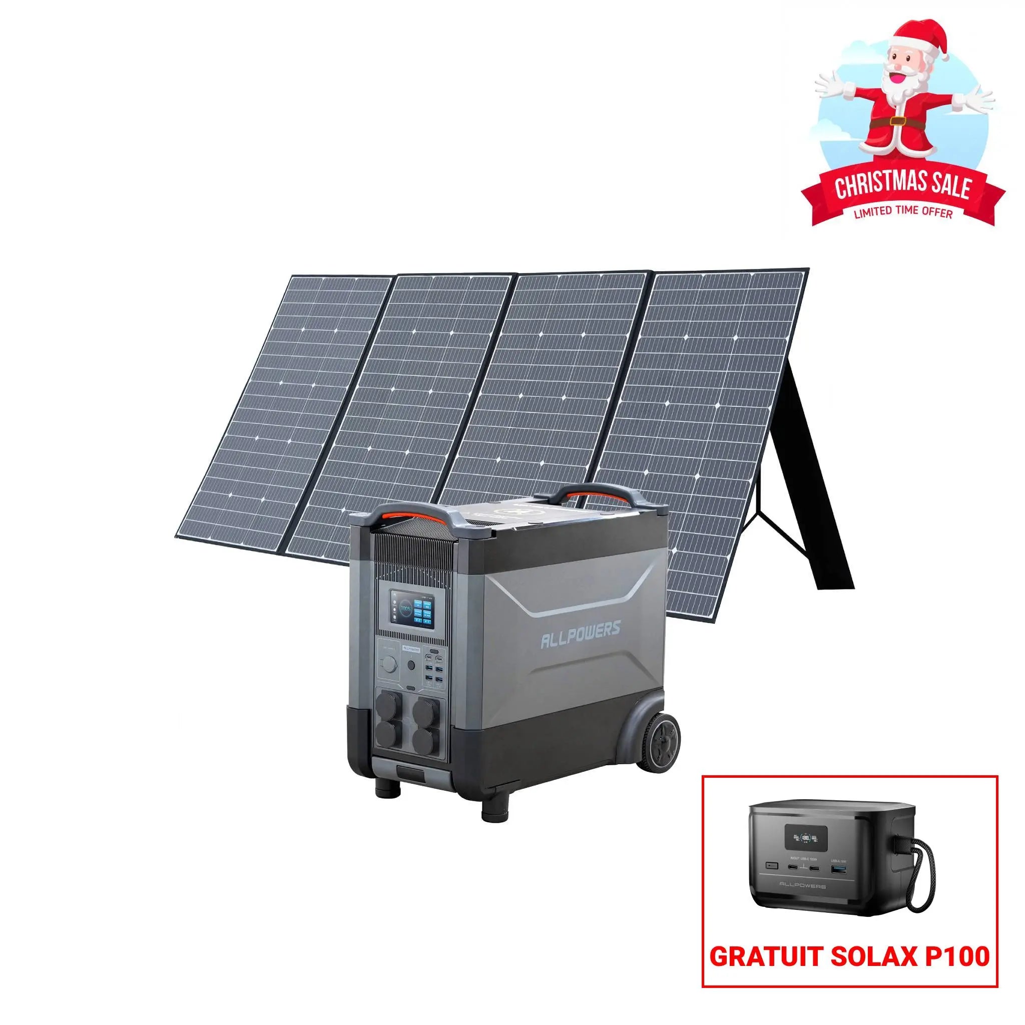 ALLPOWERS Générateur Solaire 4000W (R4000 + SP037 400W Panneau Solaire) ALLPOWERS