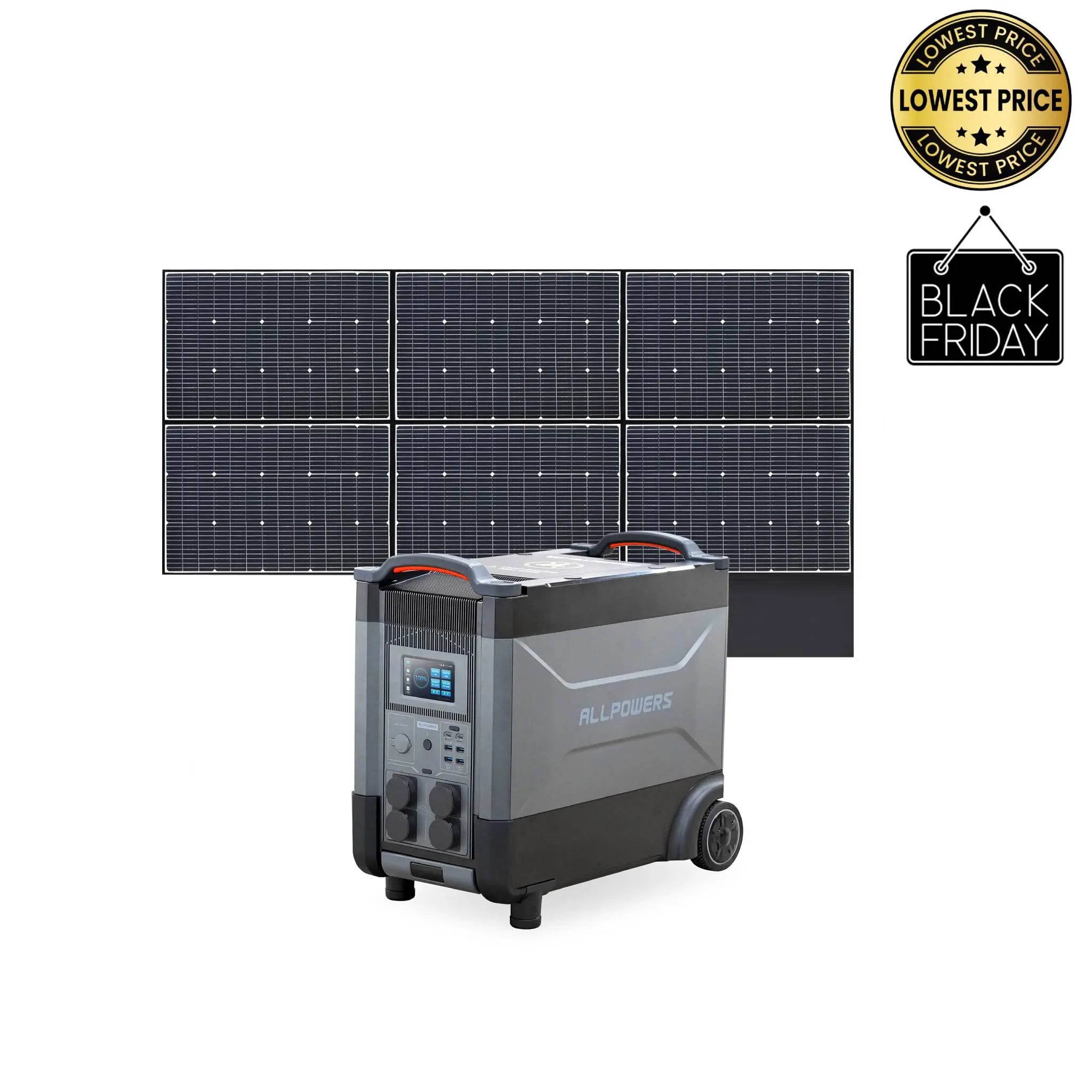 ALLPOWERS Générateur Solaire 4000W (R4000 + SP039 Panneau Solaire 600W) ALLPOWERS