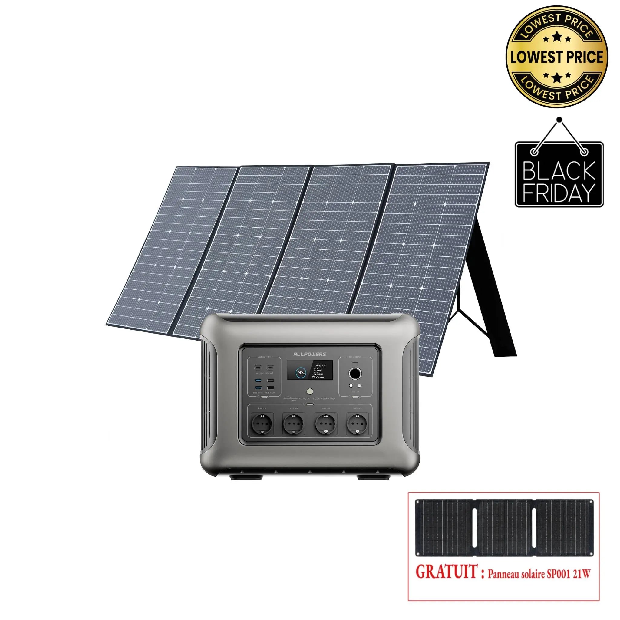 ALLPOWERS R2500 Station électrique portable 2500W 2016Wh ALLPOWERS