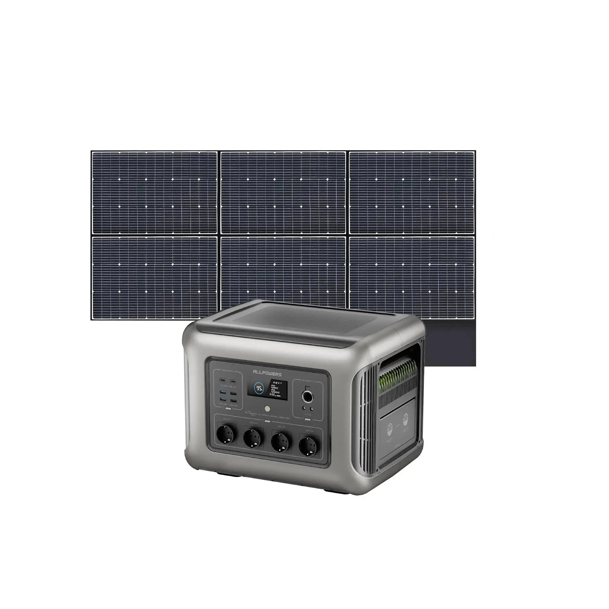 ALLPOWERS Générateur Solaire 2500W (R2500 + SP039 600W Panneau Solaire) ALLPOWERS