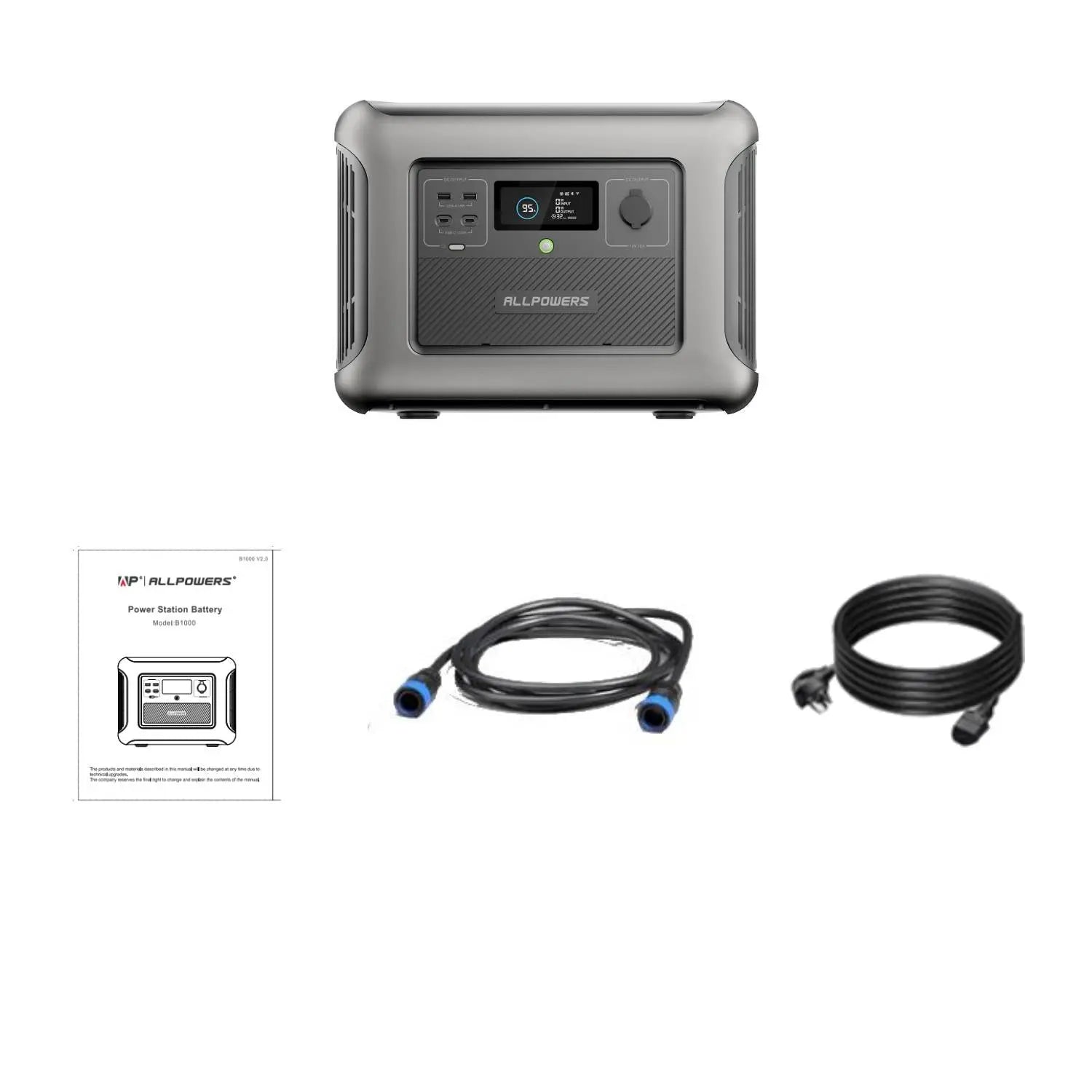 ALLPOWERS R2500 +2PCS B1000  Station électrique portable | 2500W ,4320Wh ALLPOWERS