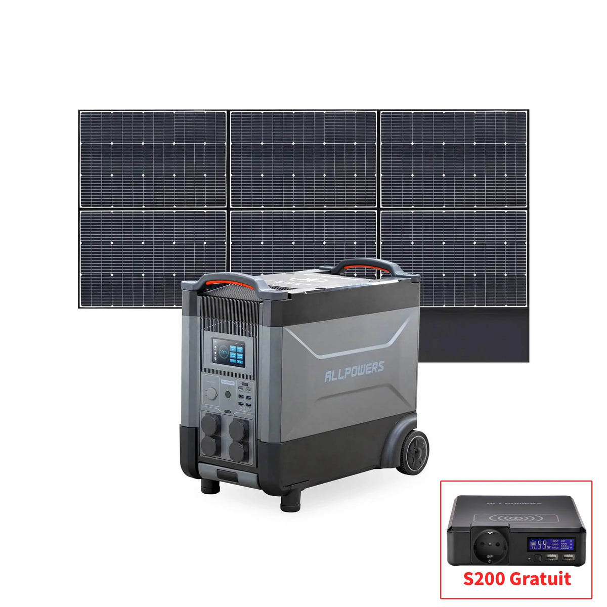 ALLPOWERS Générateur Solaire 4000W (R4000 + SP039 Panneau Solaire 600W)