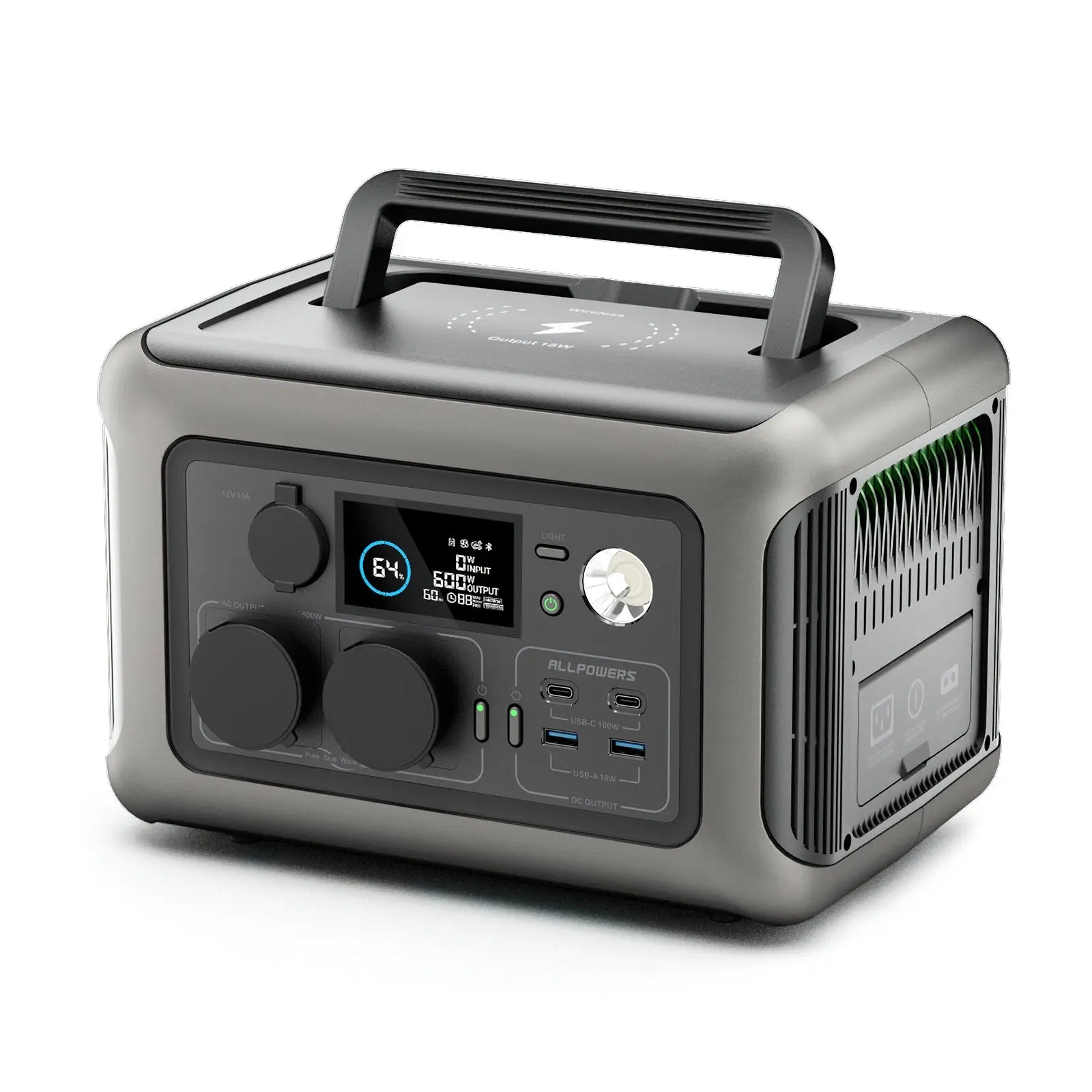 ALLPOWERS R600 Station électrique portable 600W 299Wh Batterie LiFeP04 ALLPOWERS