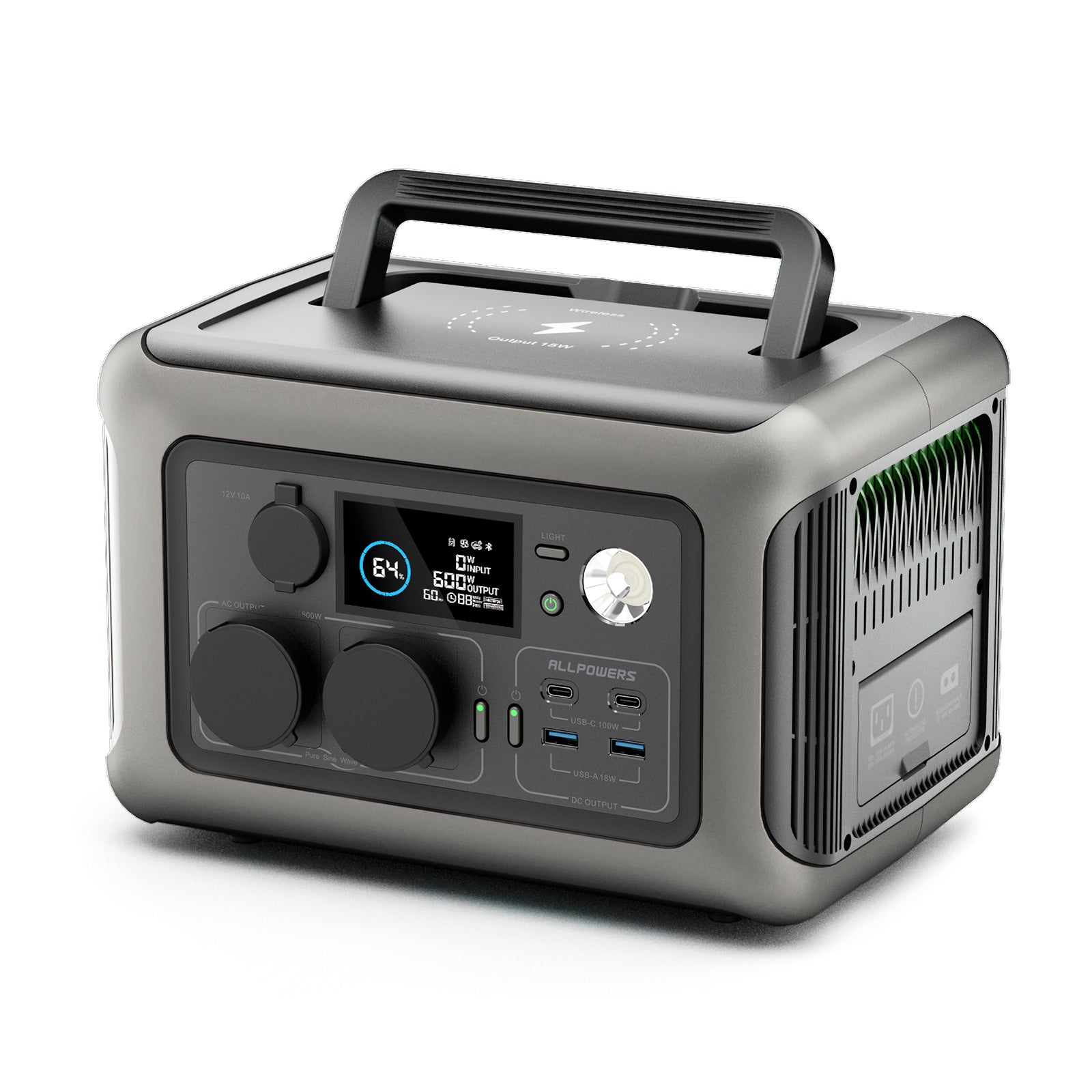 ALLPOWERS R600 Station électrique portable 600W 299Wh Batterie LiFeP04