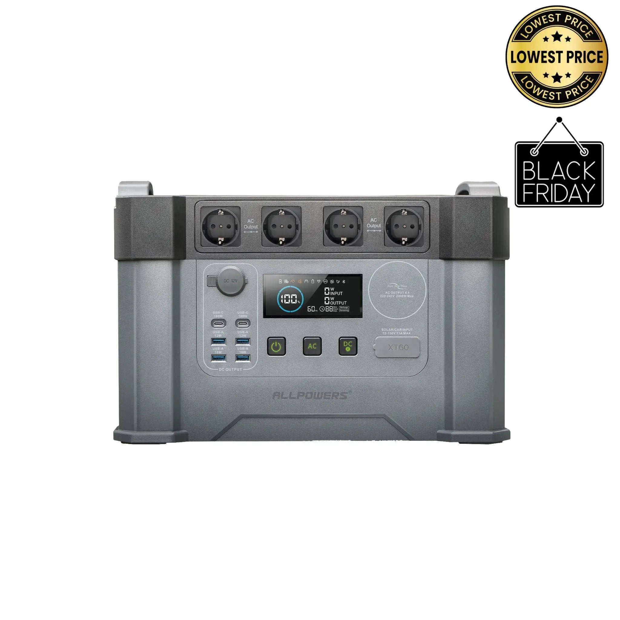 ALLPOWERS S2000 Pro Station électrique portable 2400W 1451Wh ALLPOWERS