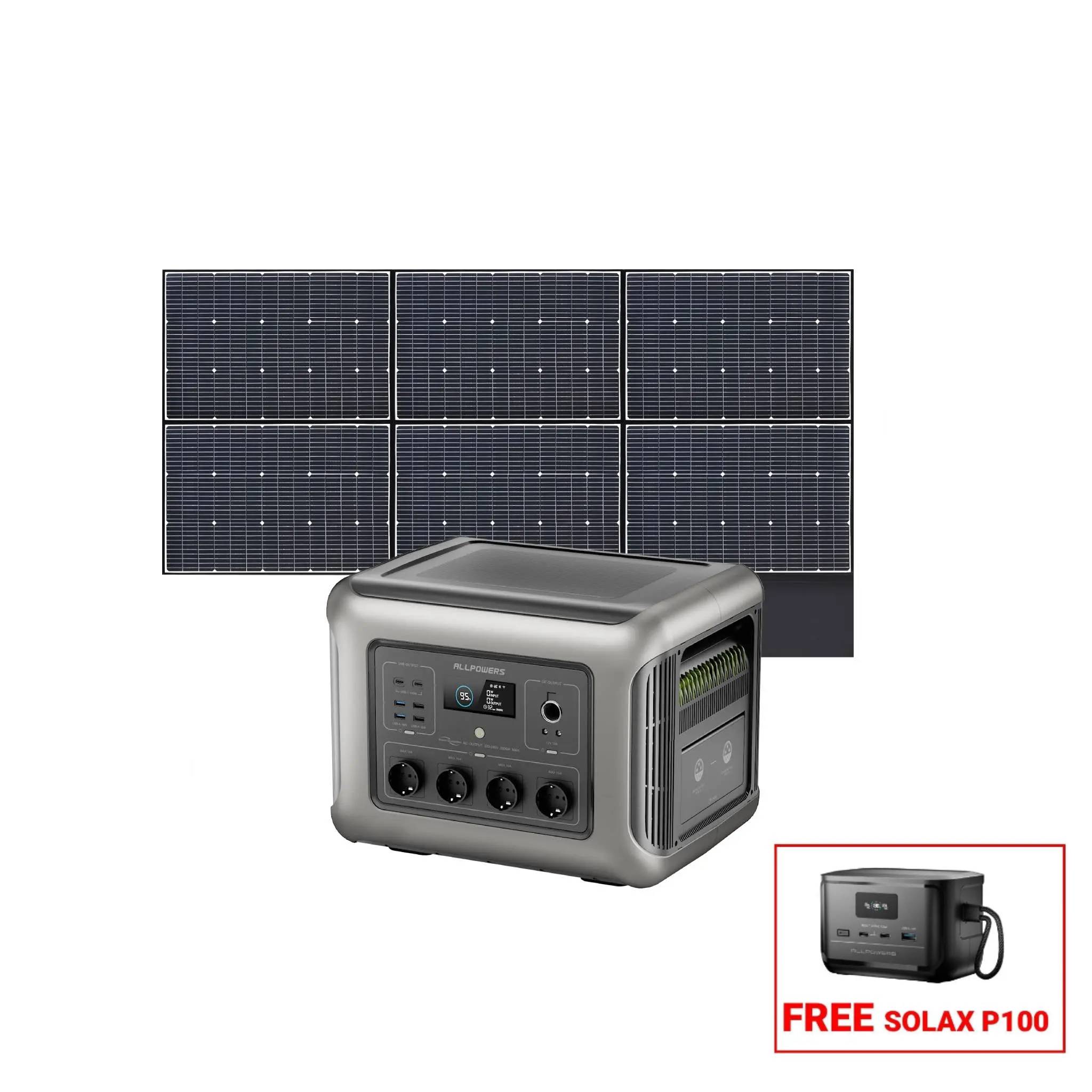 ALLPOWERS Générateur Solaire 2500W (R2500 + SP039 600W Panneau Solaire)