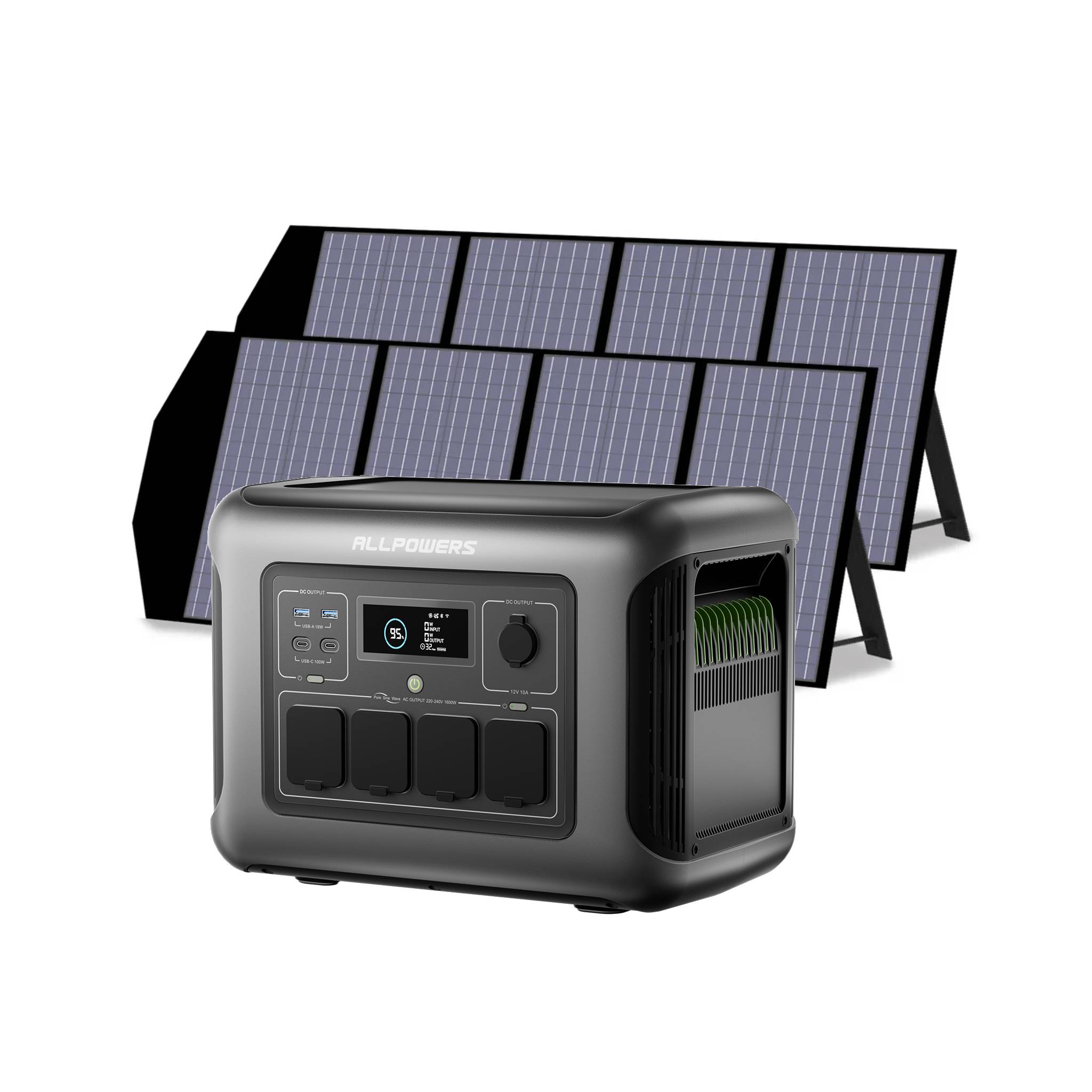 ALLPOWERS 1600W Générateur Solaire R1500 LITE avec PV140W