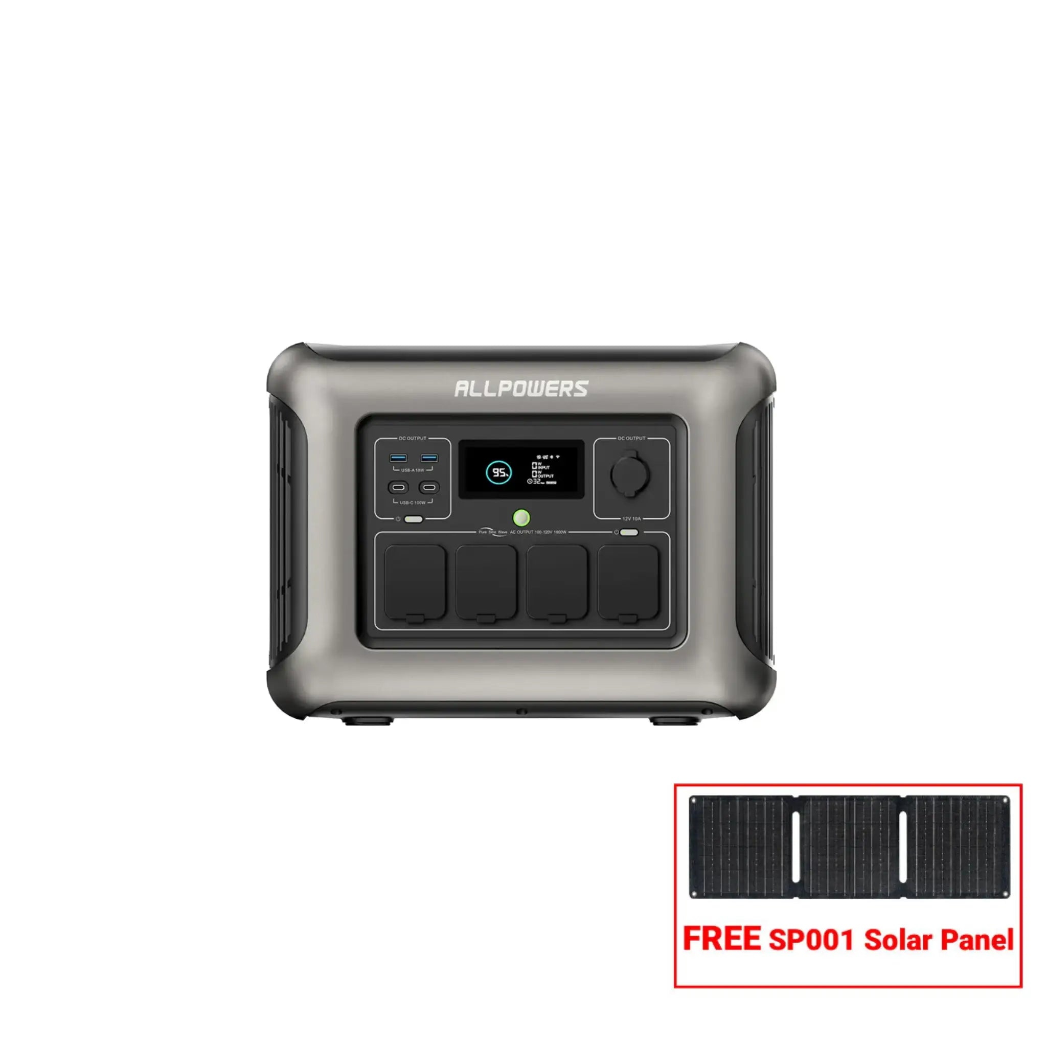 ALLPOWERS R1500 Station électrique portable 1800W 1152Wh Batterie LiFeP04