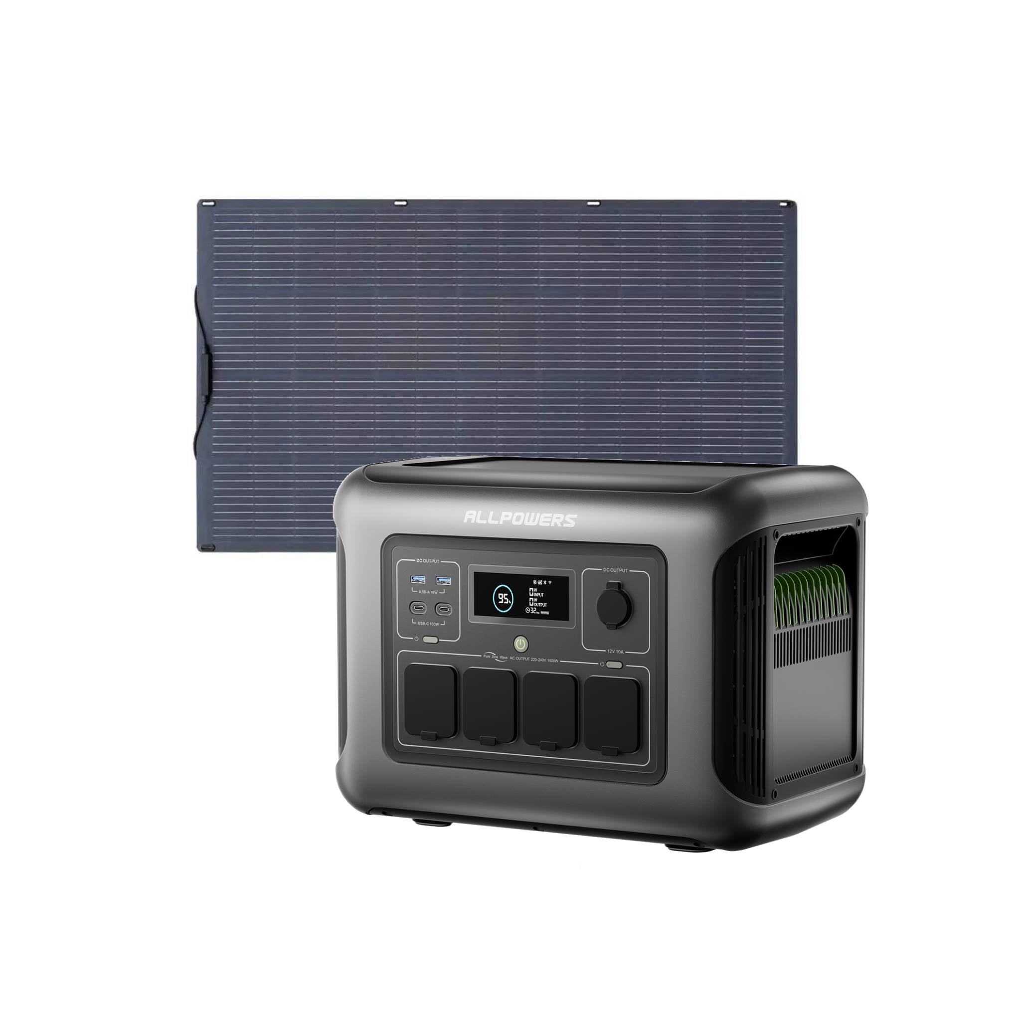 ALLPOWERS 1600W Générateur Solaire R1500 LITE avec PV100W