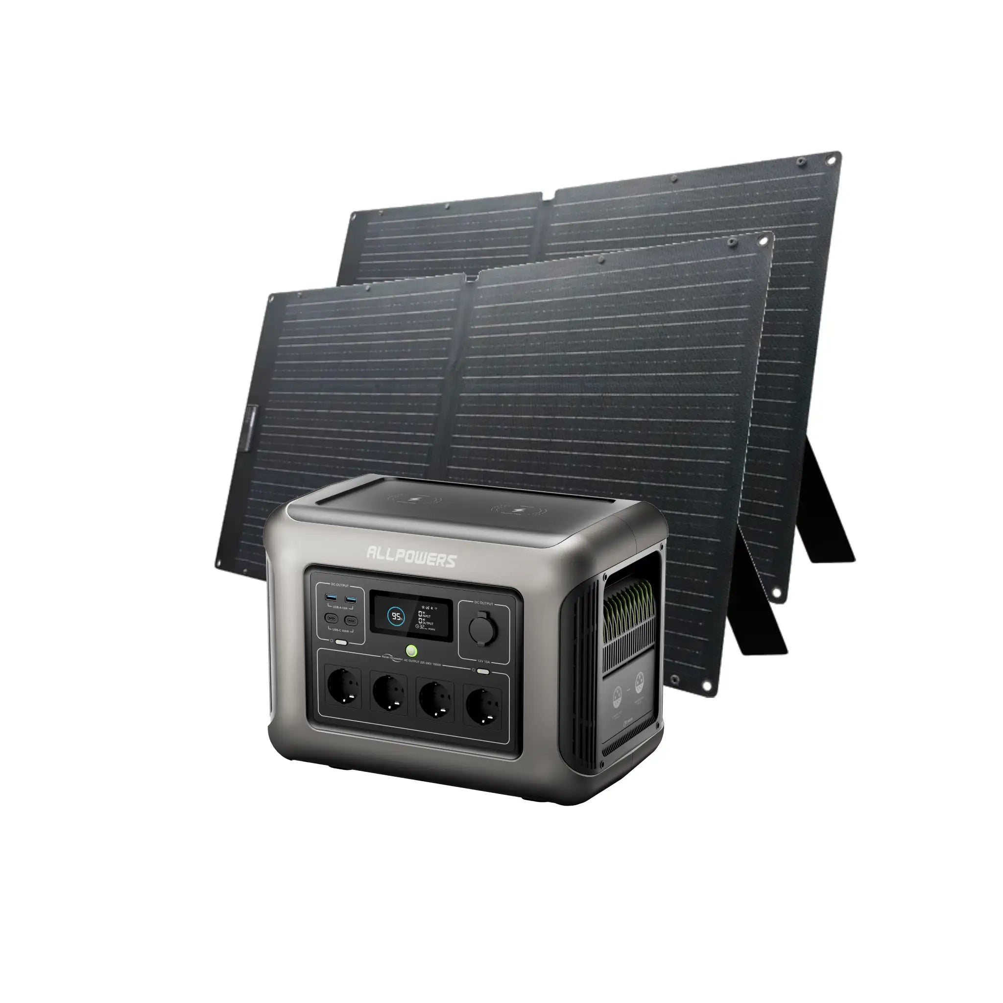 ALLPOWERS 1800W Générateur Solaire R1500 avec 2PCS SOLAX SE100 PV100W
