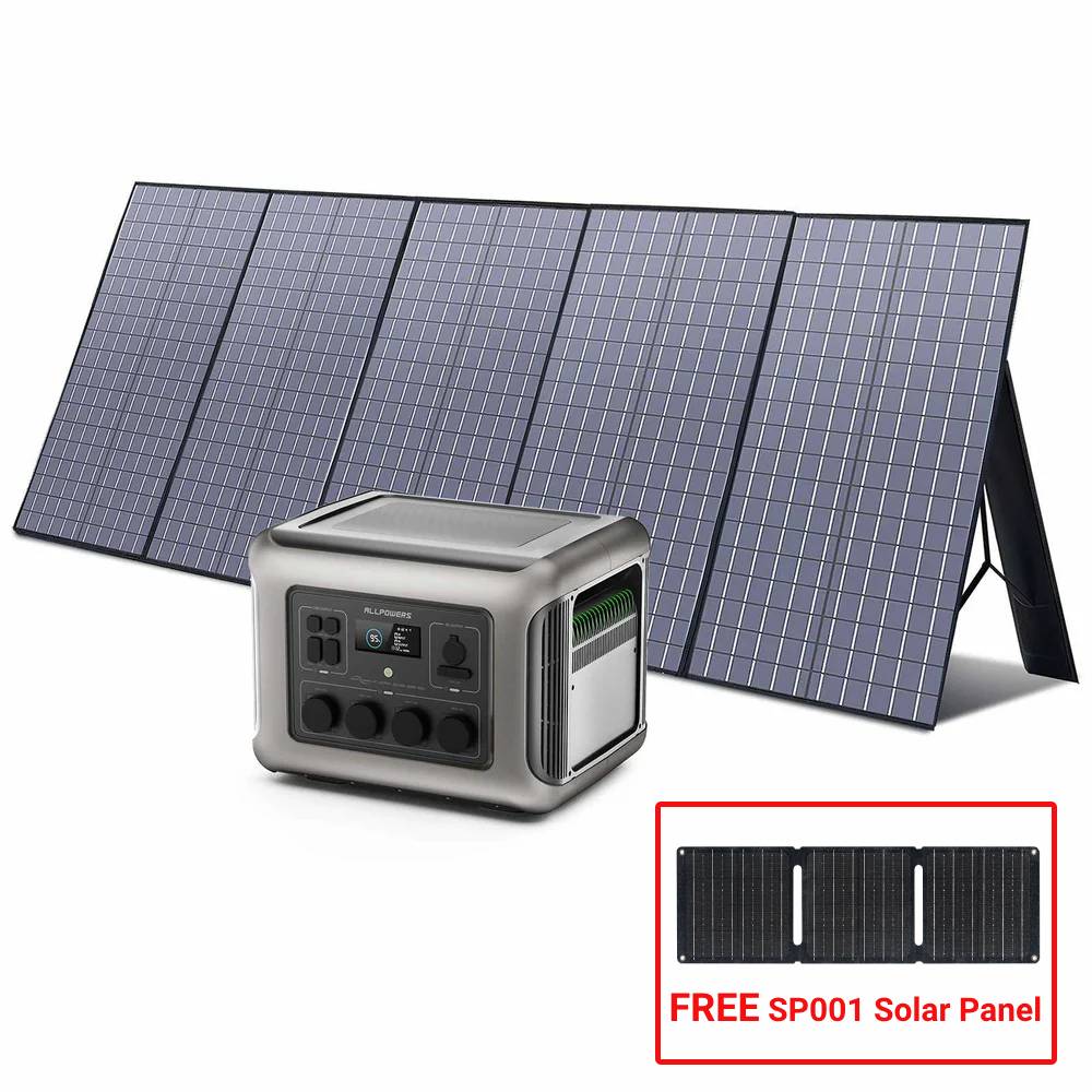ALLPOWERS Générateur Solaire 2500W (R2500 + SP037 400W Panneau Solaire)