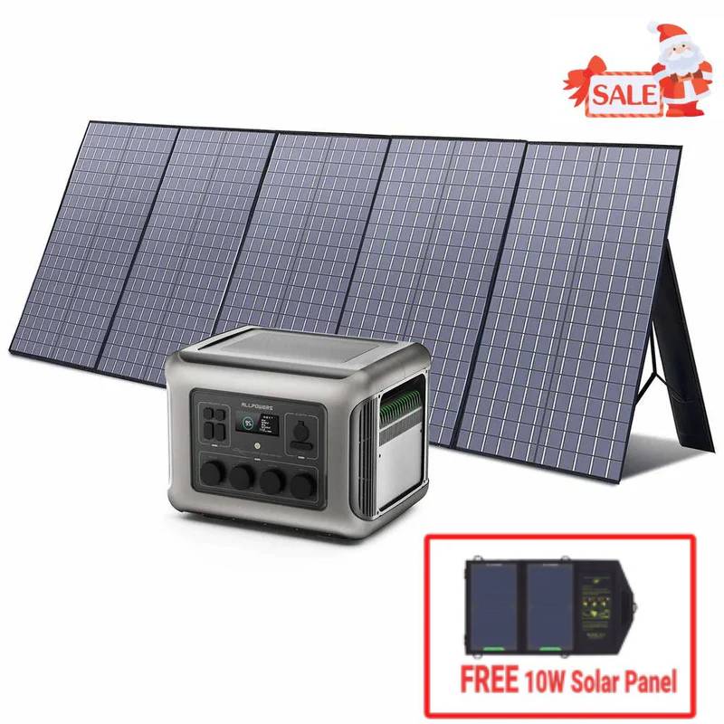 ALLPOWERS Générateur Solaire 2500W (R2500 + SP037 400W Panneau Solaire)