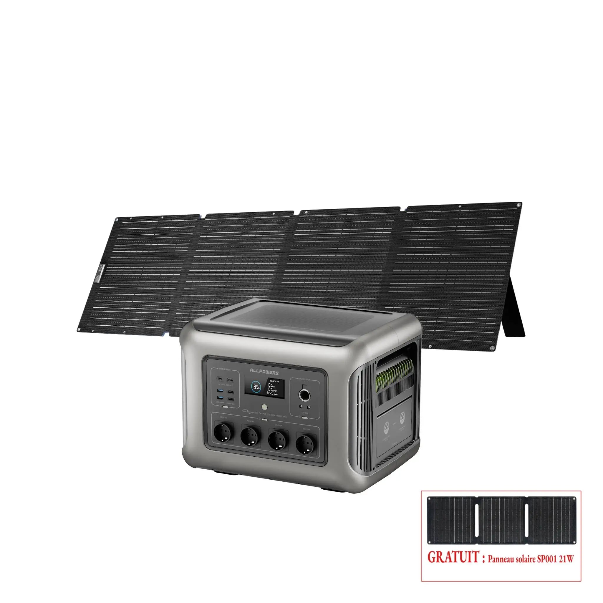 ALLPOWERS R2500 V2 Station électrique portable 2500W 1920Wh