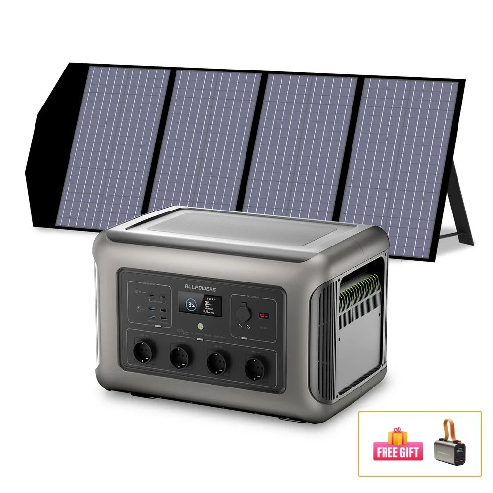ALLPOWERS Générateur Solaire 3500W (R3500 + SP029 140W Panneau Solaire)