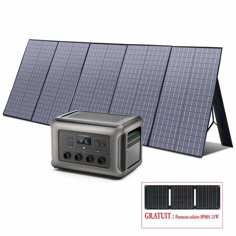 ALLPOWERS Générateur Solaire 3500W (R3500 + SP037 400W Panneau Solaire)