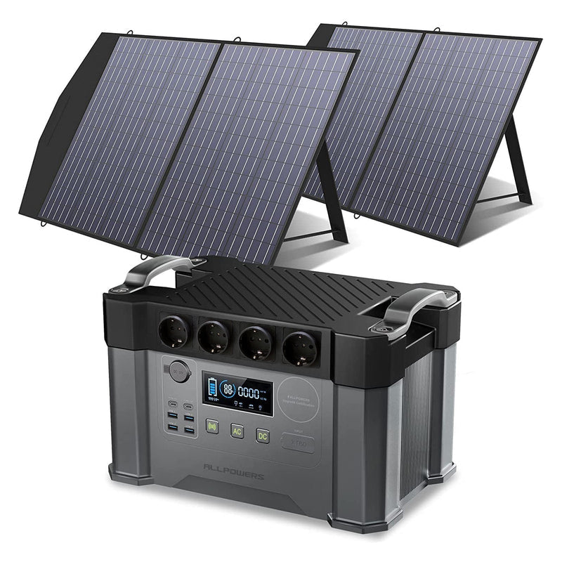 ALLPOWERS 2400W Générateur Solaire S2000 Pro avec PV 100W