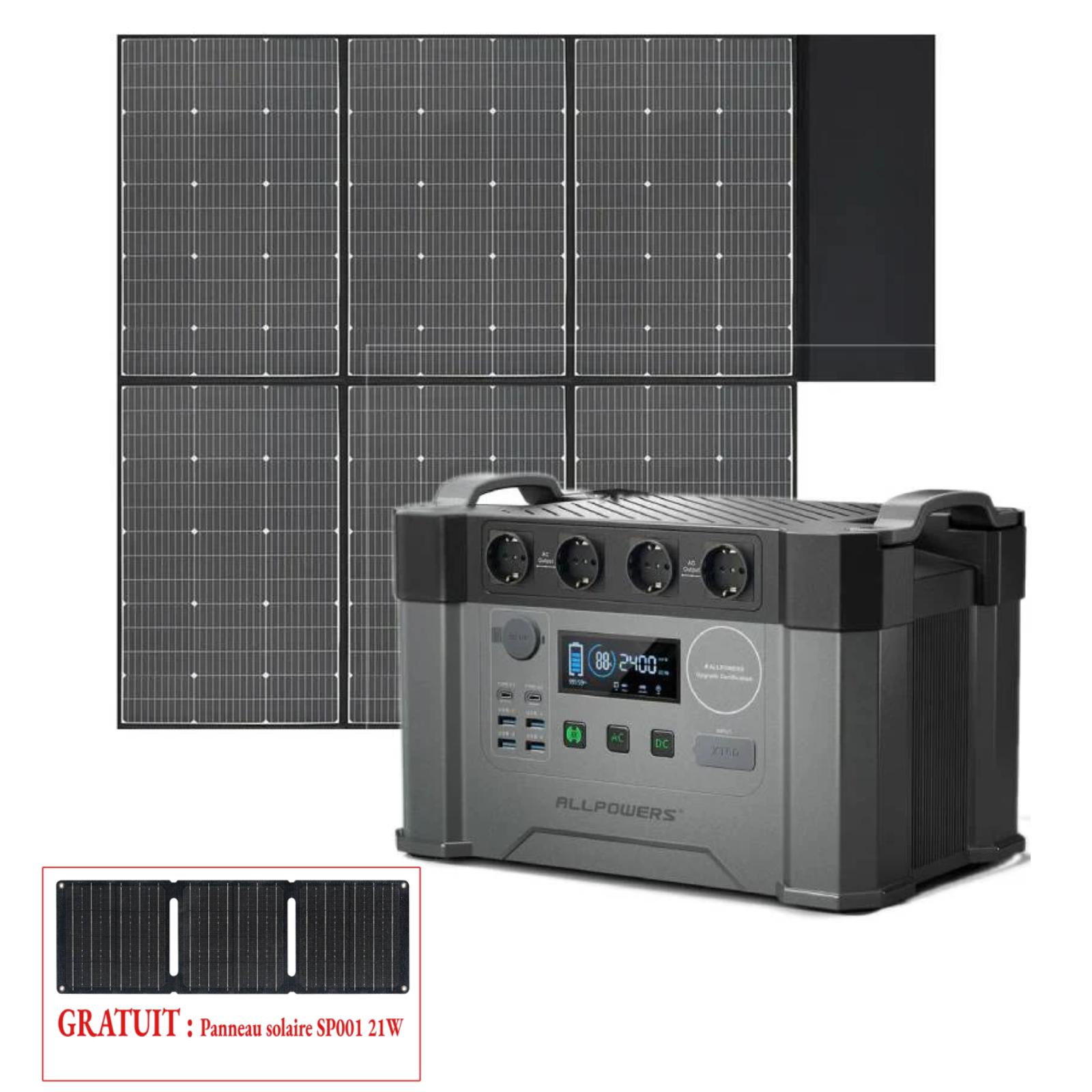 ALLPOWERS 2400W Générateur Solaire S2000 Pro avec PV600W