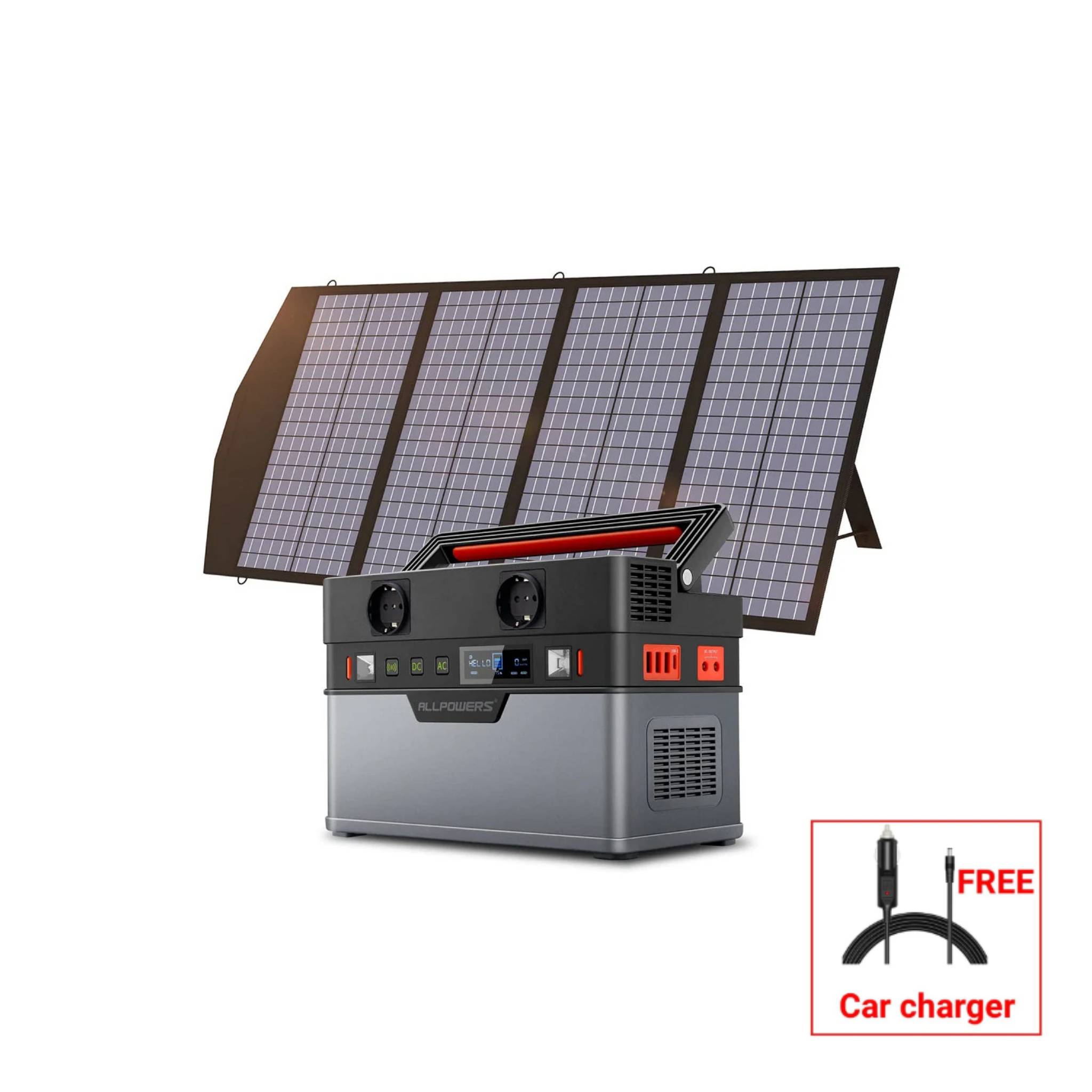 ALLPOWERS Générateur Solaire 700W (S700 + SP029 140W Panneau Solaire)