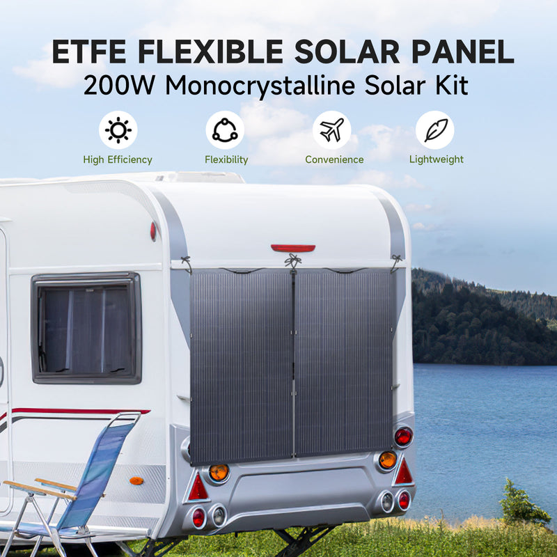 ALLPOWERS Kit Générateur Solaire 1800W (R1500 + SF200 200W Panneau Solaire)