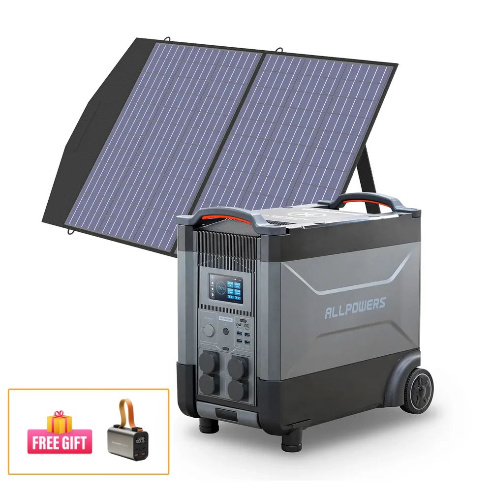 ALLPOWERS Générateur Solaire 4000W (R4000 + SP027 100W Panneau Solaire)