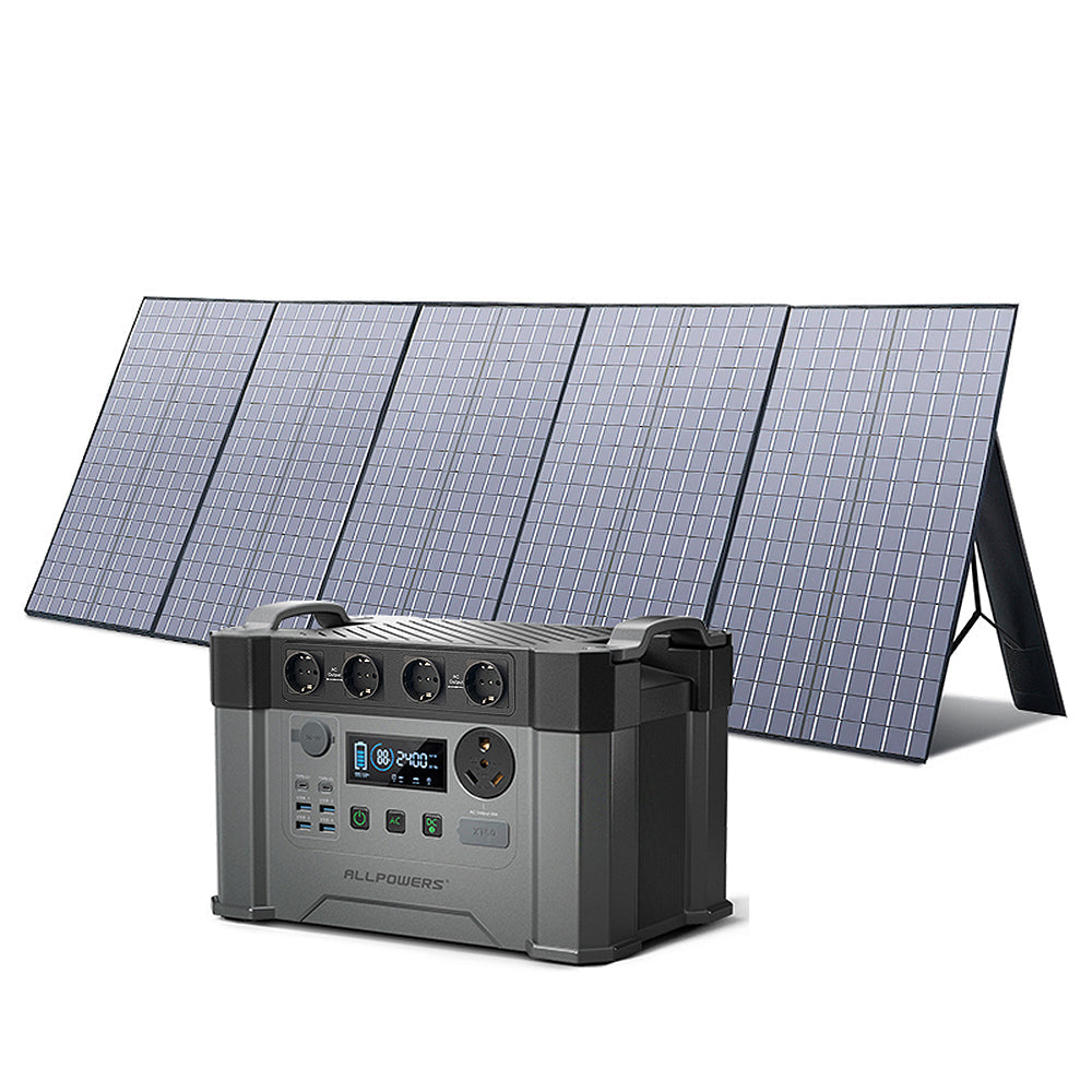 ALLPOWERS Kit Générateur Solaire 2400W (S2000 Pro + SP037 400W Panneau Solaire)