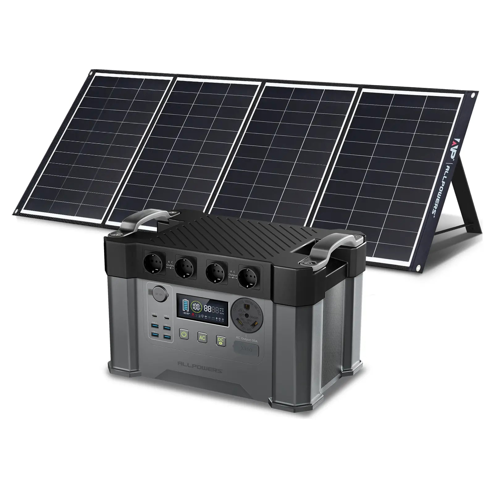 ALLPOWERS Kit Générateur Solaire 2400W (S2000 Pro + SP035 200W Panneau Solaire)