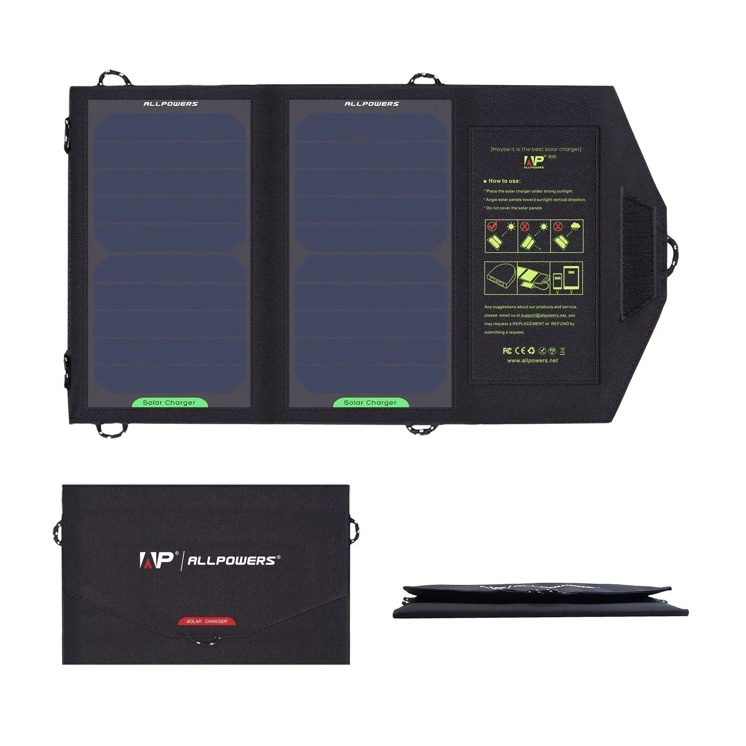ALLPOWERS 5V 10W Panneau solaire ALLPOWERS