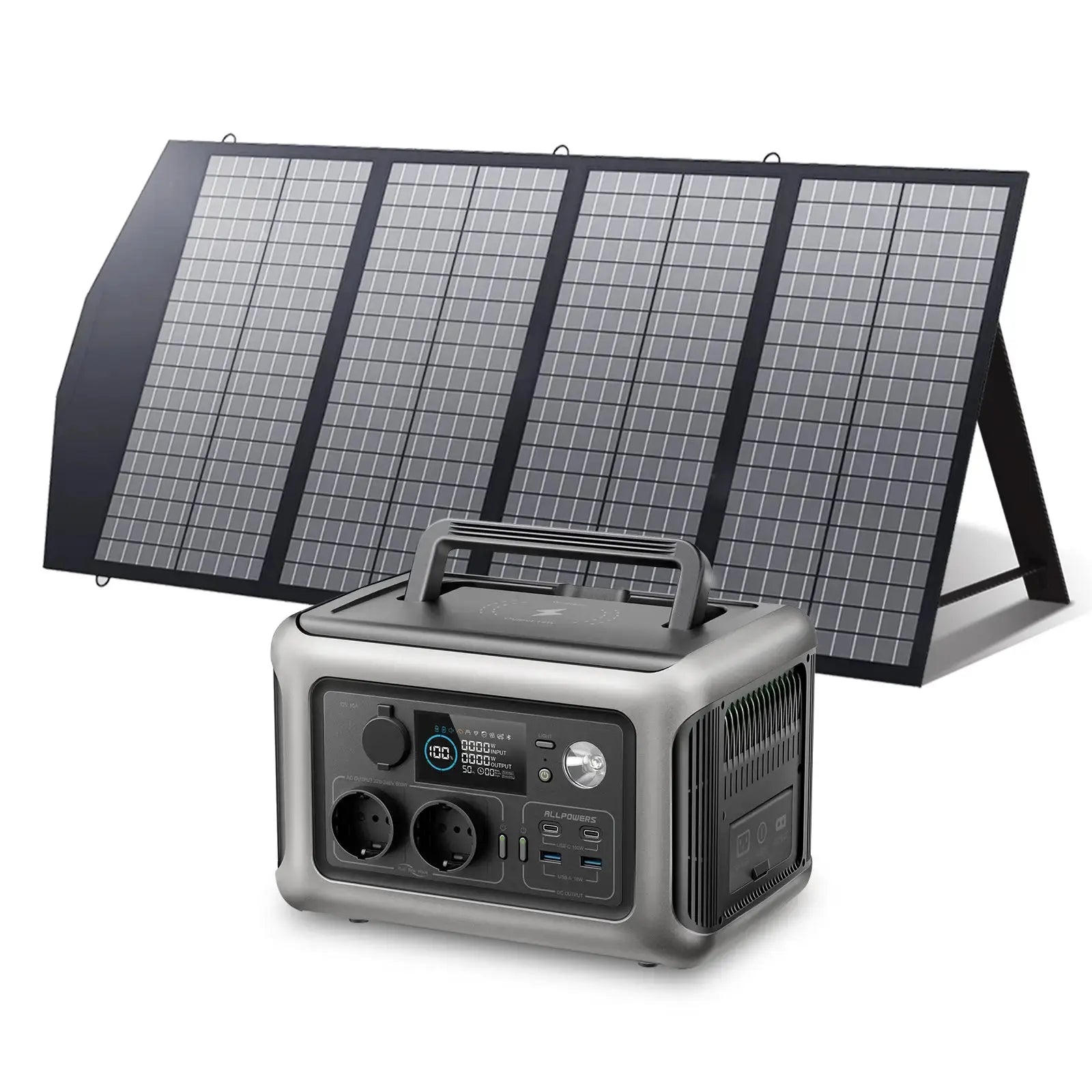 ALLPOWERS 600W Générateur Solaire R600 avec PV140W ALLPOWERS