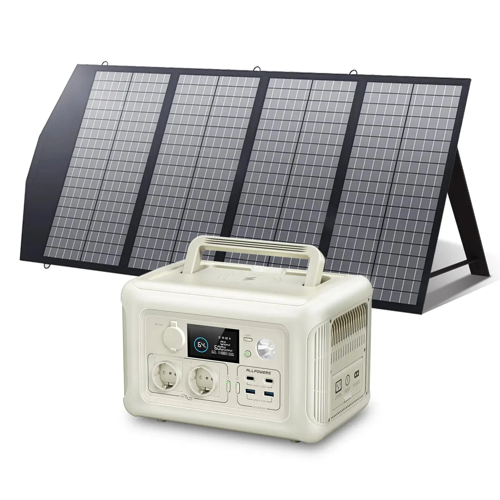 ALLPOWERS 600W Générateur Solaire R600 avec PV140W ALLPOWERS