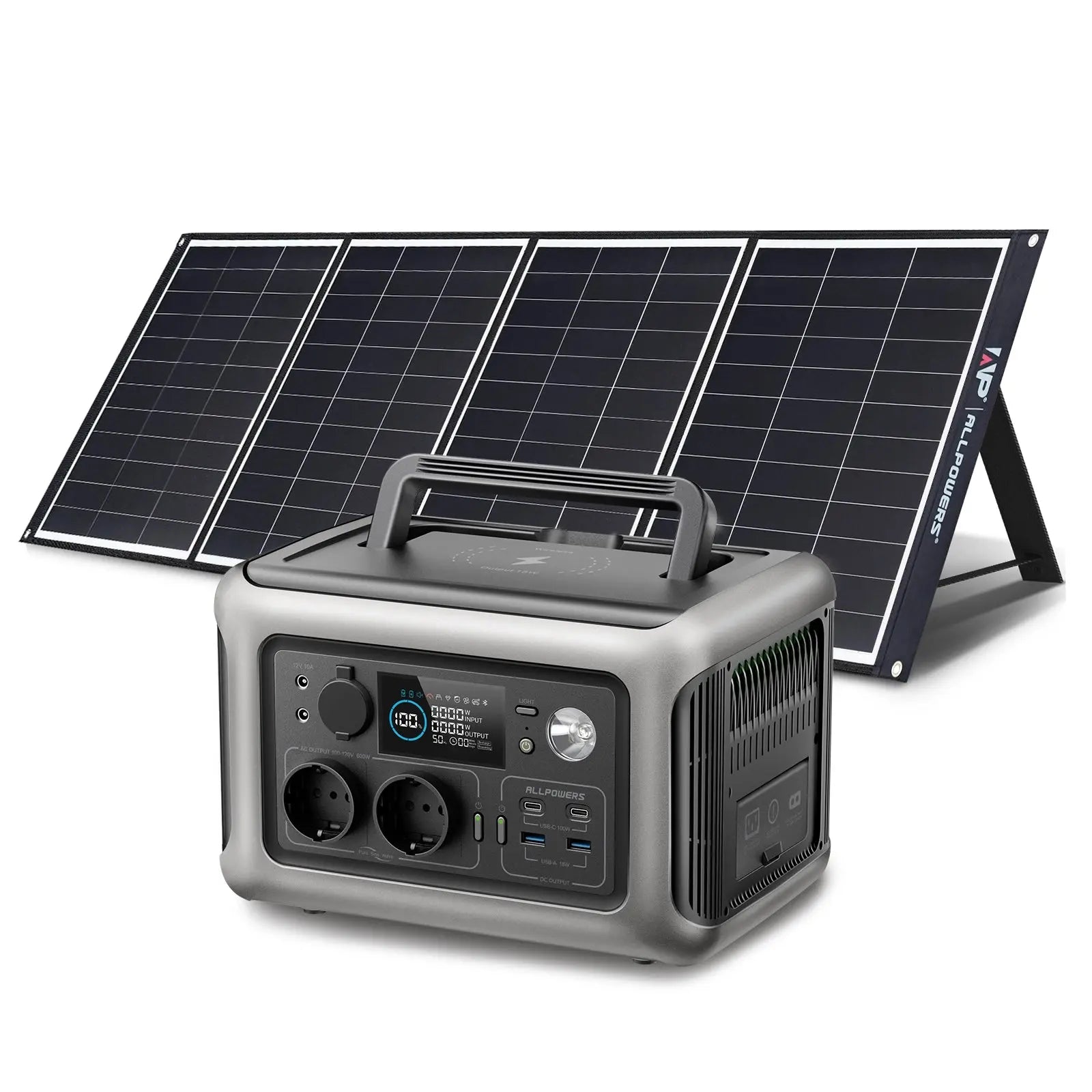 ALLPOWERS 600W Générateur Solaire R600 avec PV200W ALLPOWERS