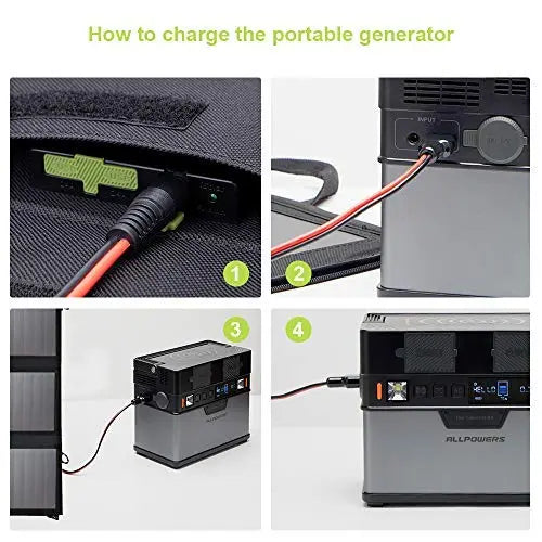 ALLPOWERS Générateur Solaire 1500W (S1500 + SP012 Panneau Solaire 100W) ALLPOWERS
