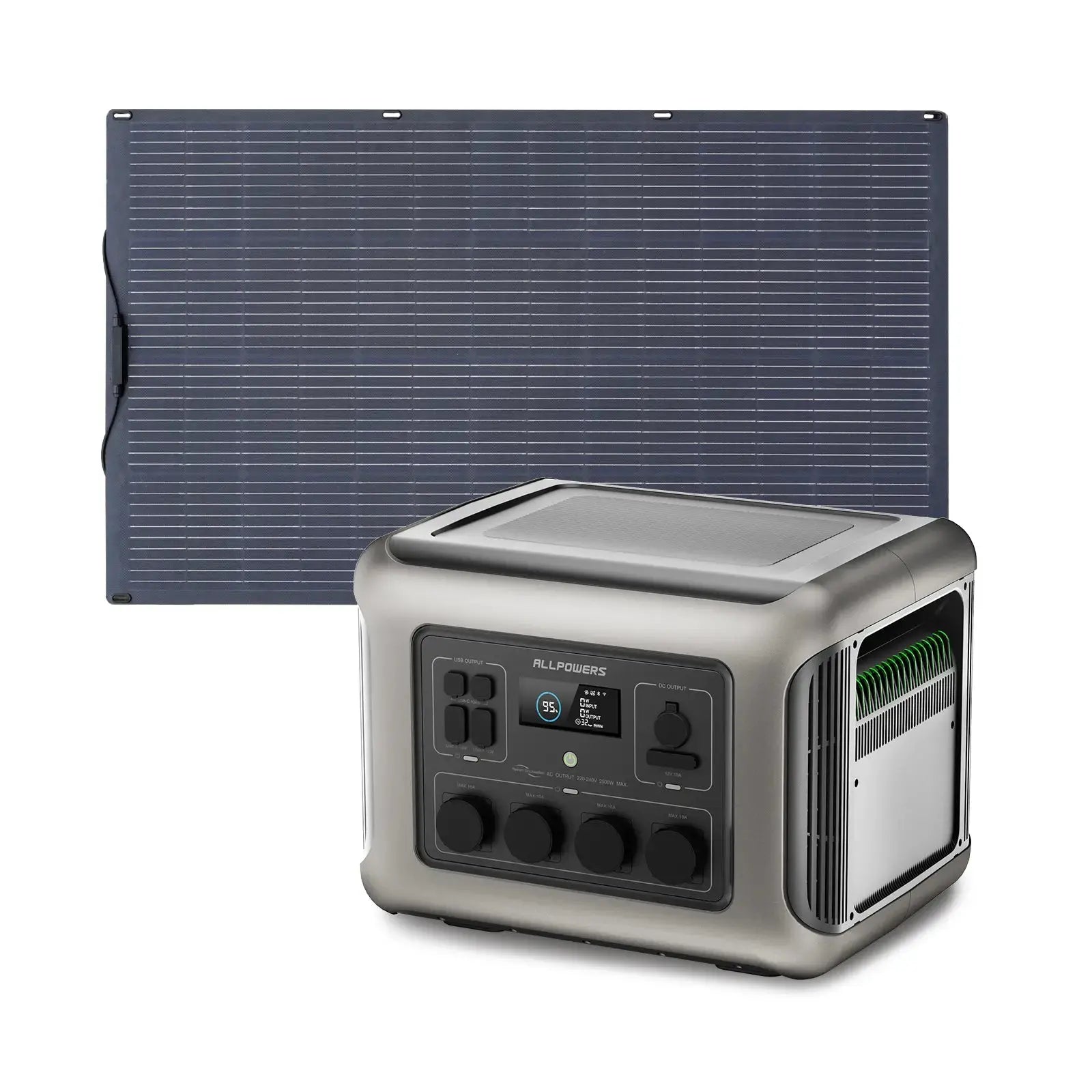 ALLPOWERS Générateur Solaire 2500W (R2500 + SF200 Panneau Solaire 200W) ALLPOWERS