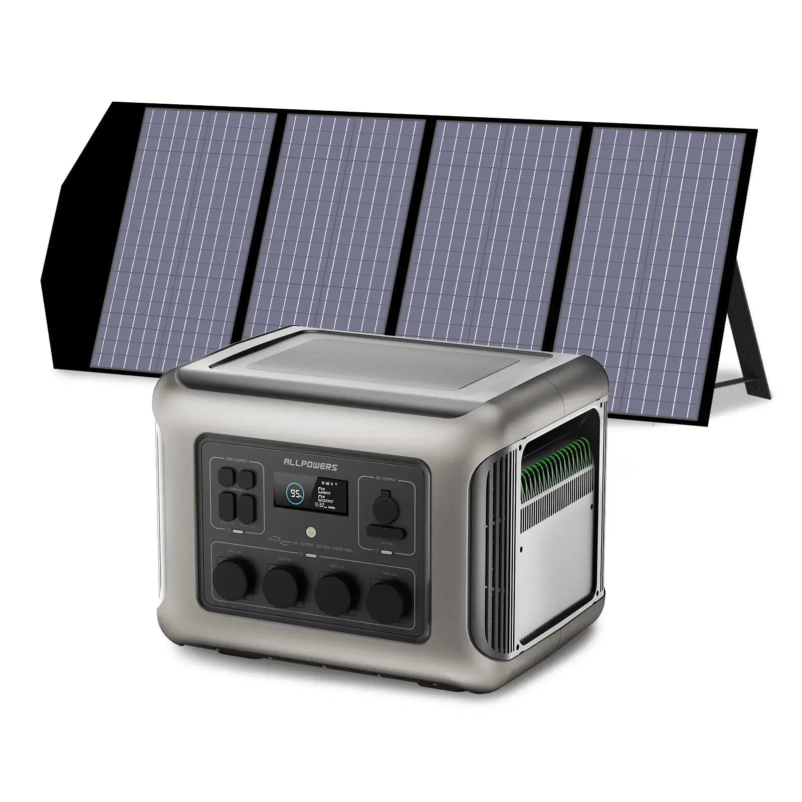 ALLPOWERS Générateur Solaire 2500W (R2500 + SP029 140W Panneau Solaire) ALLPOWERS