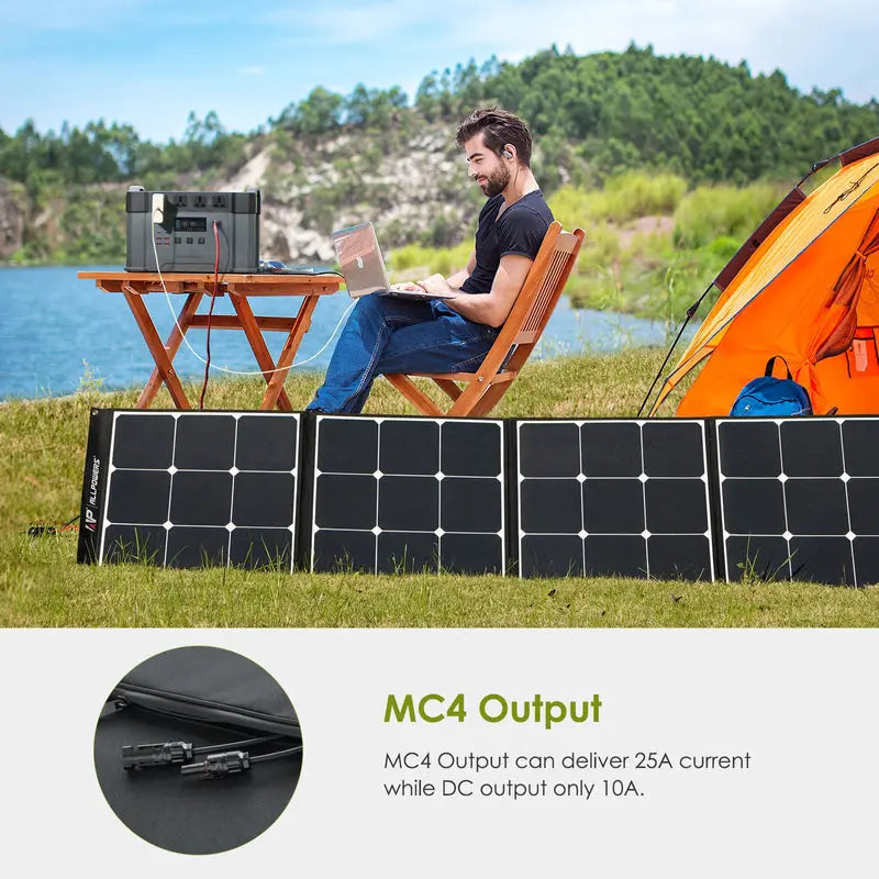 ALLPOWERS Générateur Solaire 2500W (R2500 + SP035 200W Panneau Solaire) ALLPOWERS
