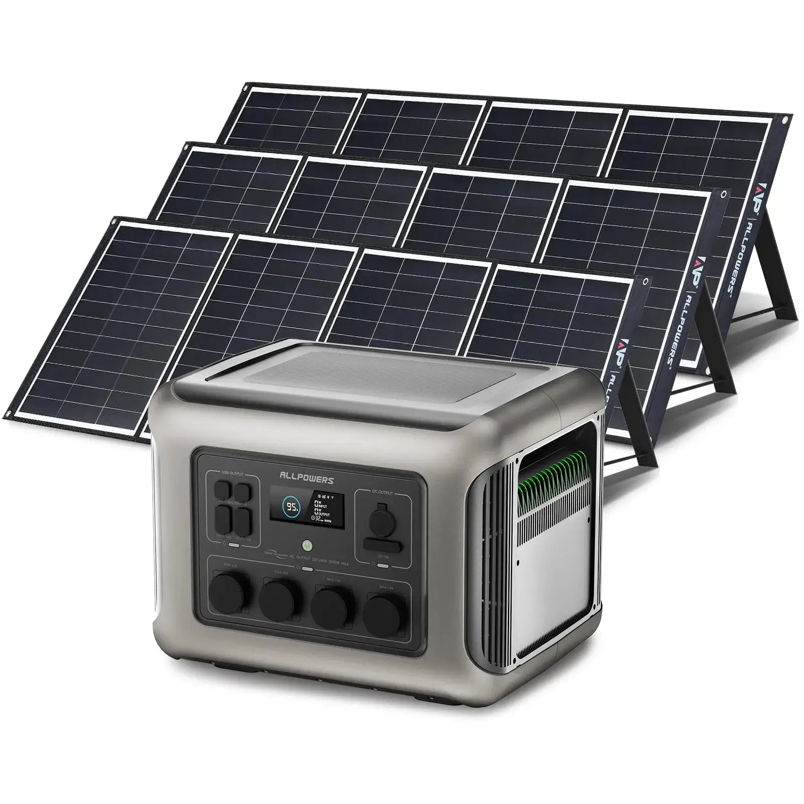 ALLPOWERS Générateur Solaire 2500W (R2500 + SP035 200W Panneau Solaire) ALLPOWERS