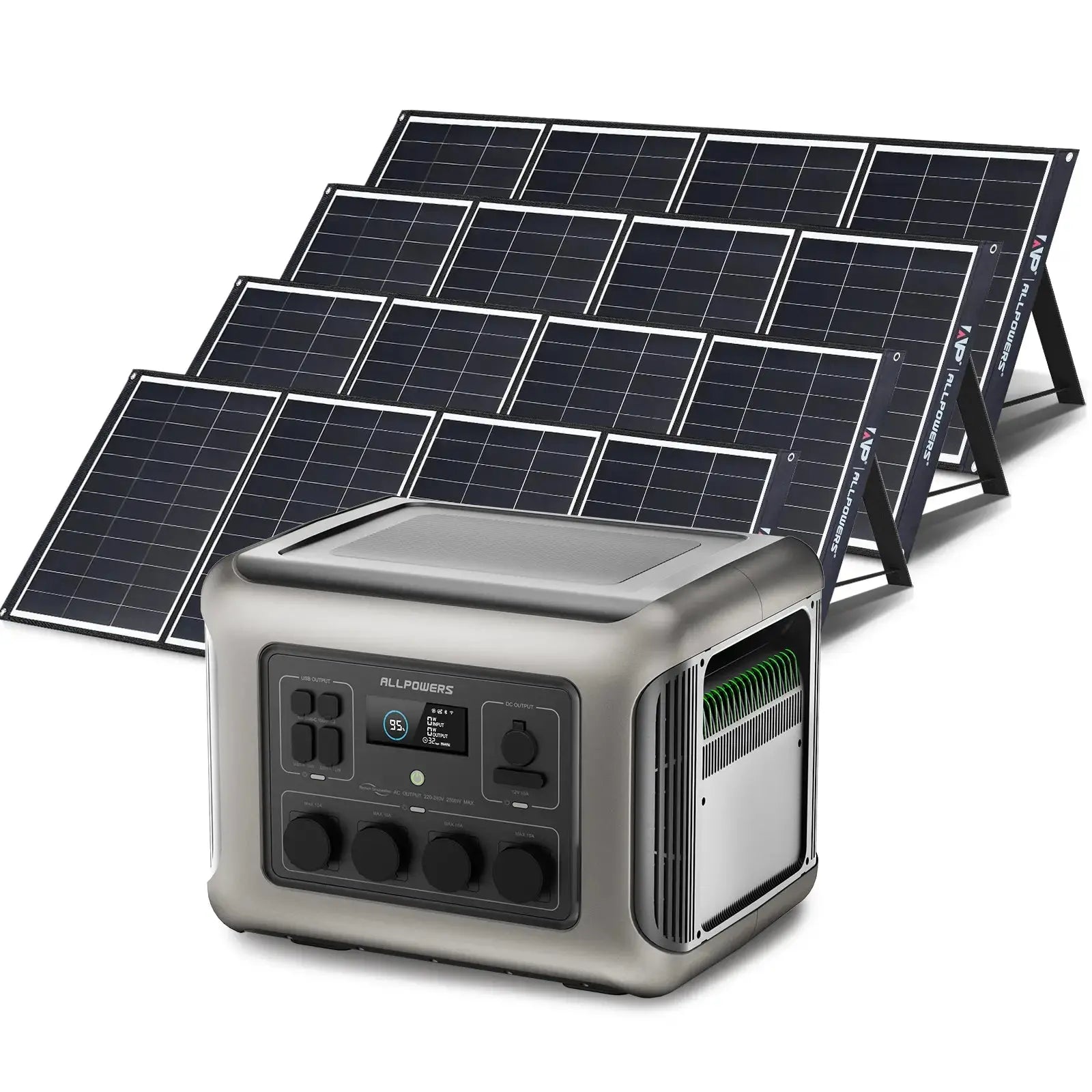 ALLPOWERS Générateur Solaire 2500W (R2500 + SP035 200W Panneau Solaire) ALLPOWERS