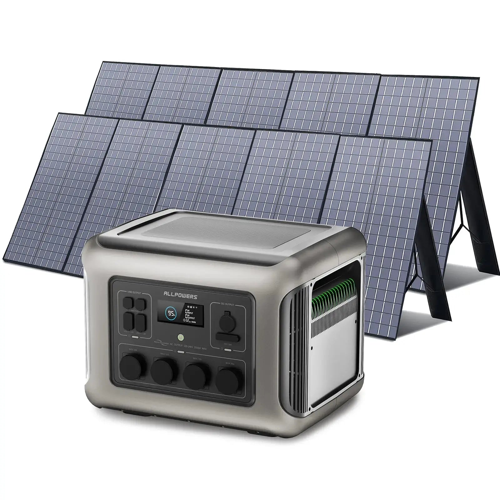 ALLPOWERS Générateur Solaire 2500W (R2500 + SP037 400W Panneau Solaire) ALLPOWERS