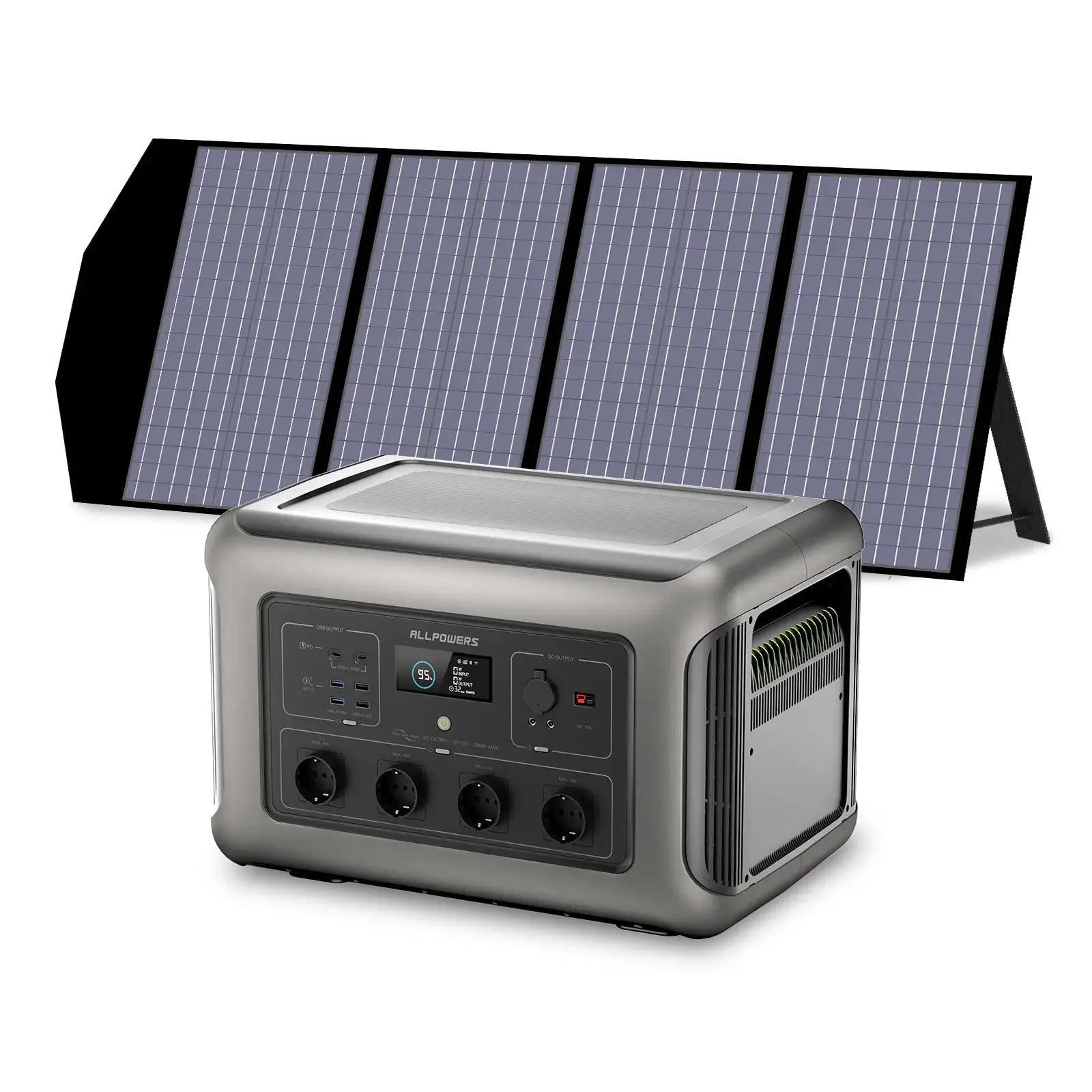 ALLPOWERS Générateur Solaire 3500W (R3500 + SP029 140W Panneau Solaire) ALLPOWERS